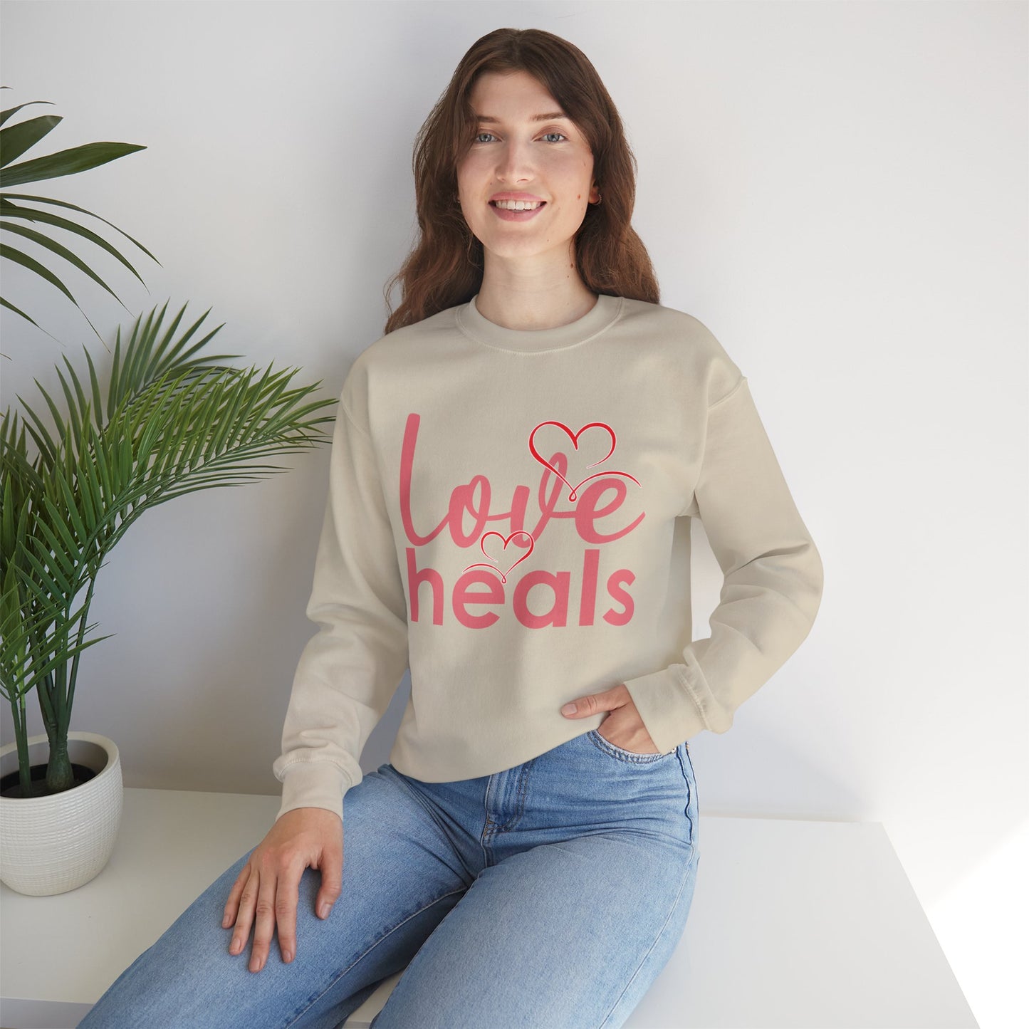 💗Love Heals - Heartlight Crewneck Sweatshirt