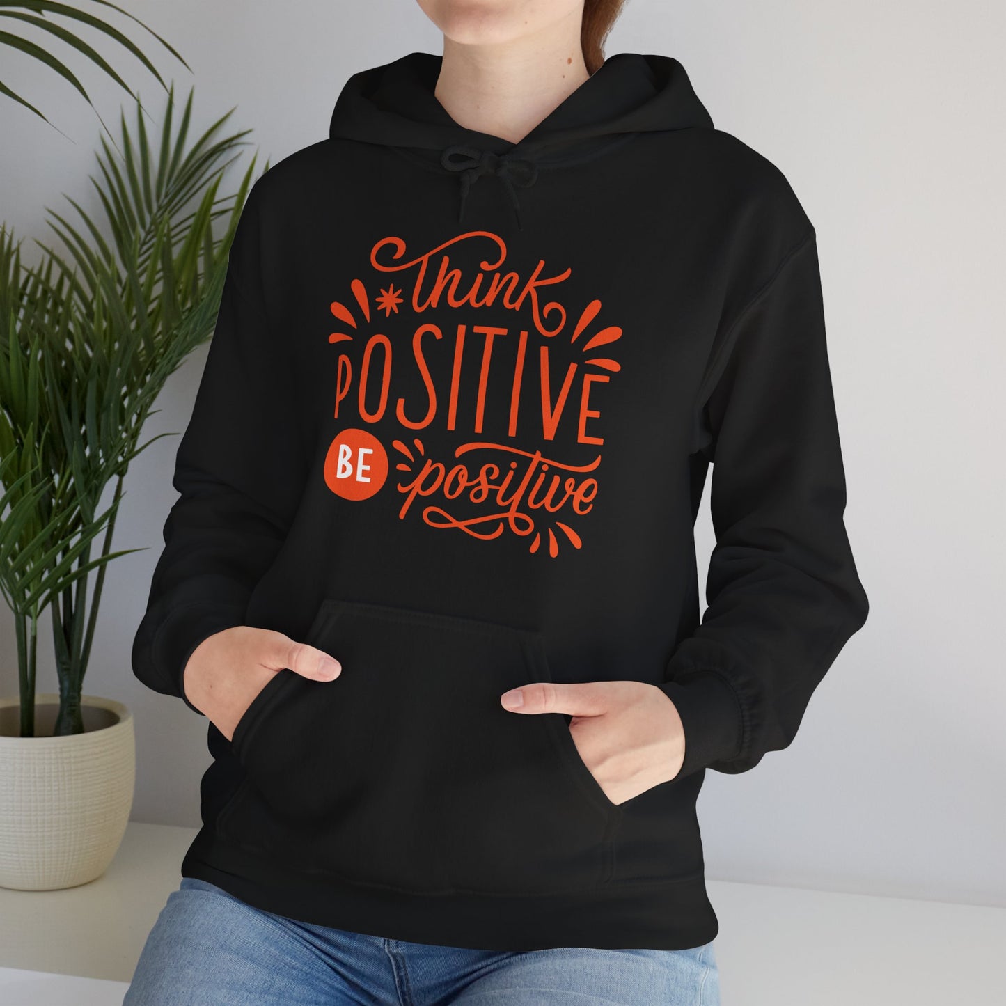 💛Think Positive, Be Positive Hoodie✨🌿