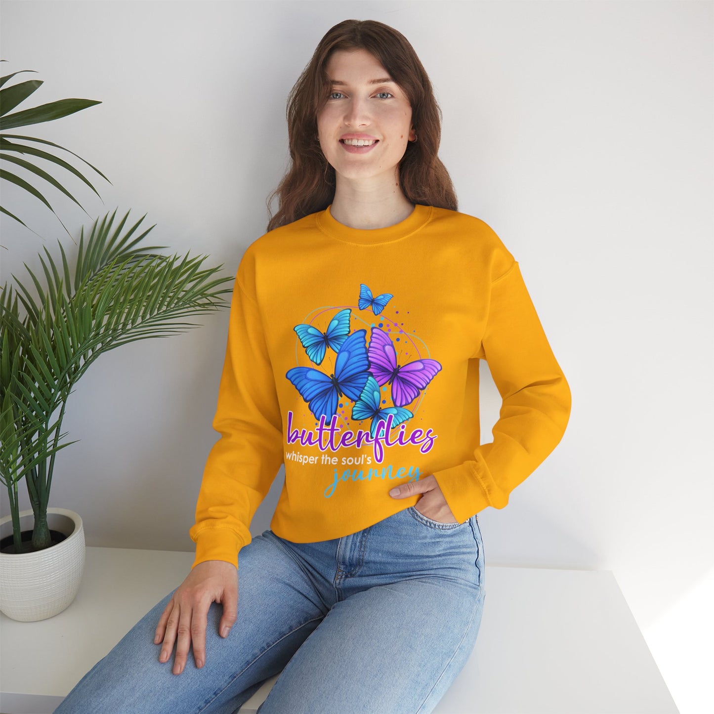 🦋Butterfly Whispers - The Soul’s Journey Crewneck Sweatshirt