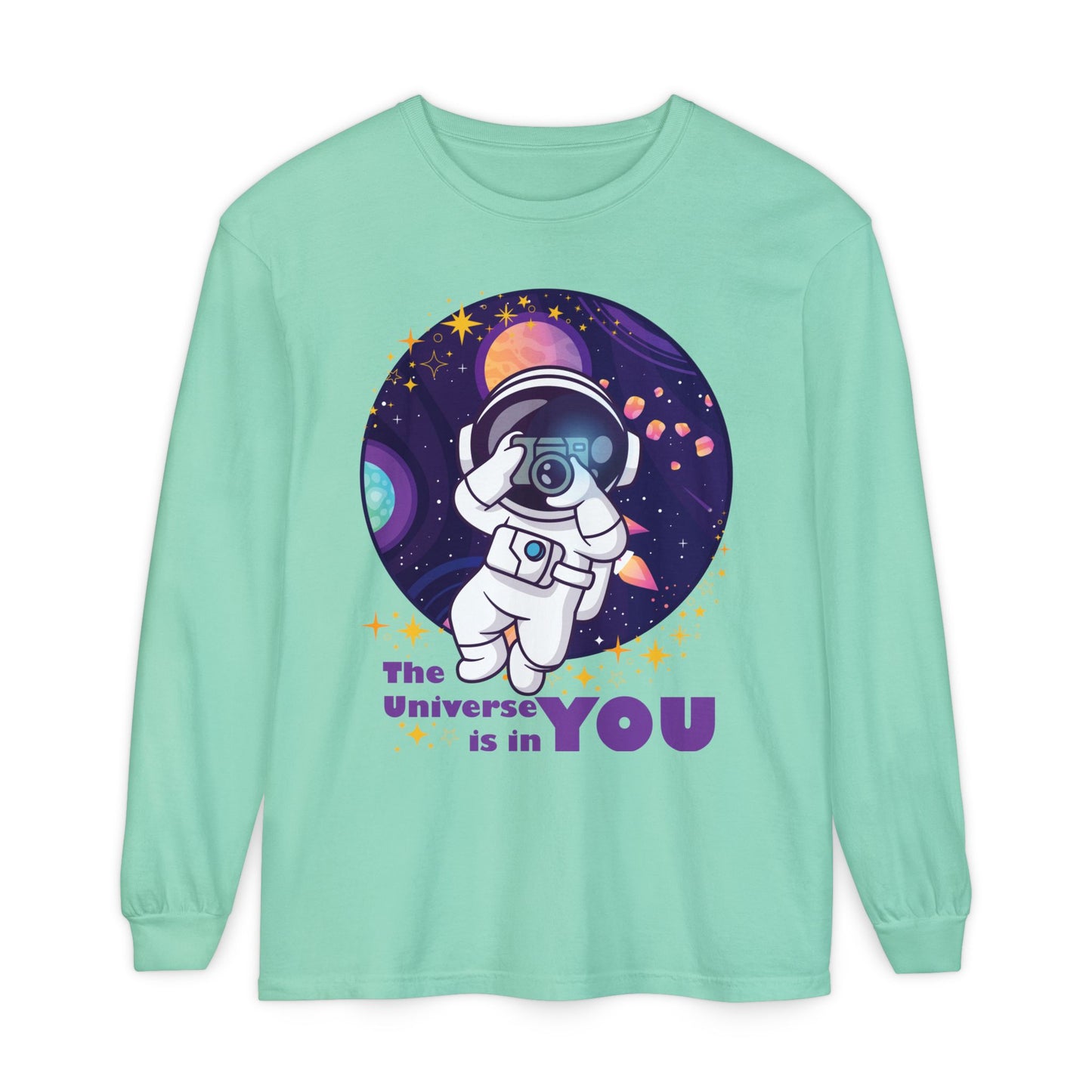 🌌The Universe Is in You - Cosmic Long Sleeve Tee