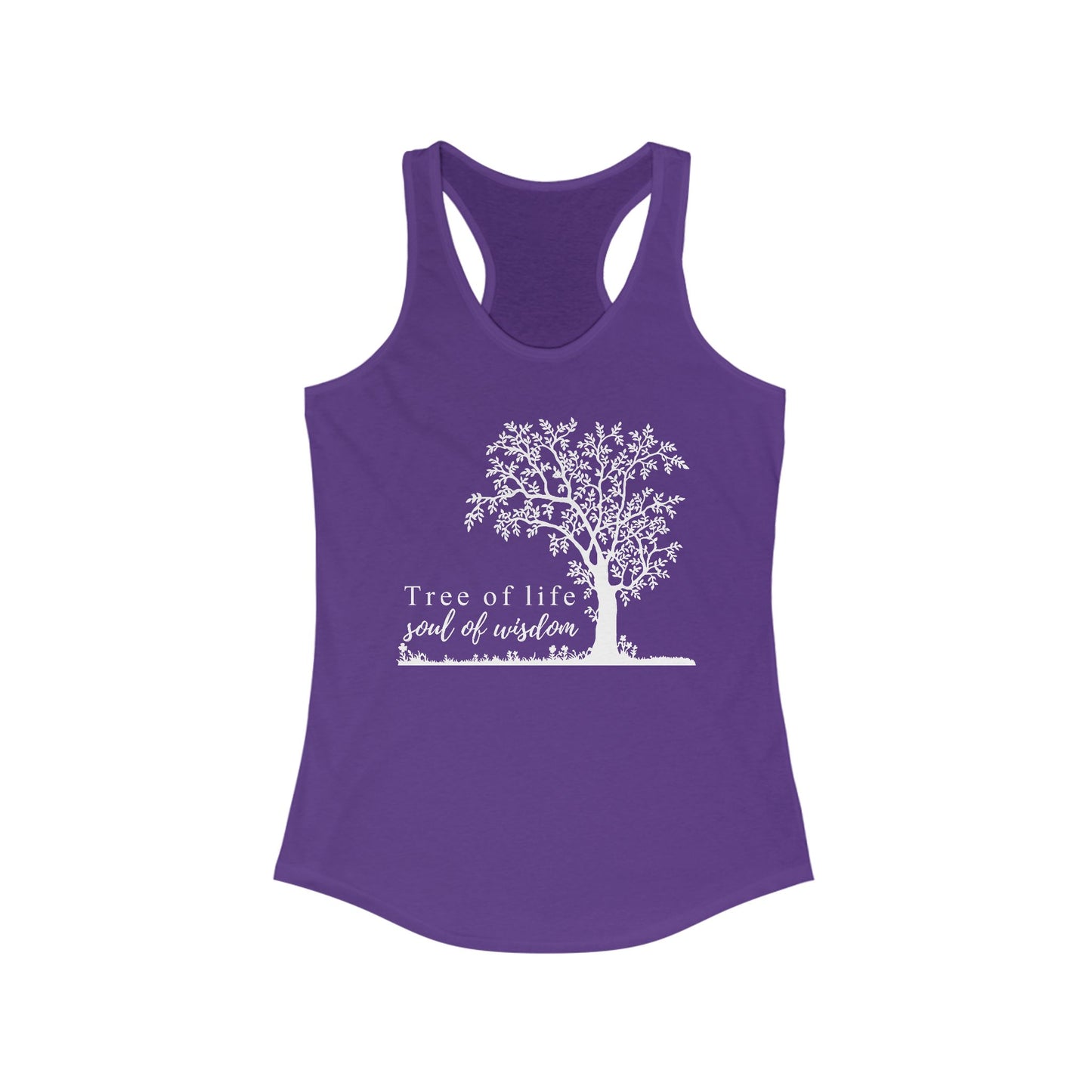 Tree of Life "Soul of Wisdom" Racerback Tank - Inspirational Activewear for Women