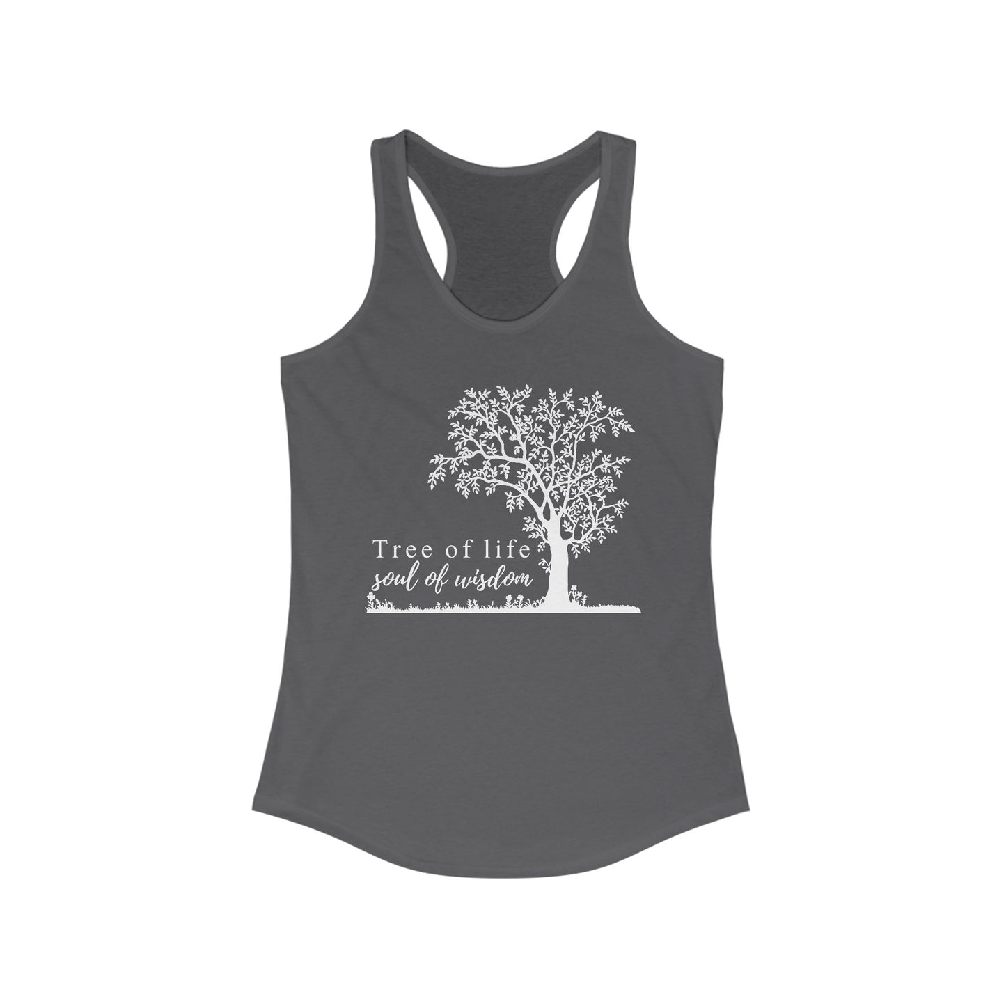 Tree of Life "Soul of Wisdom" Racerback Tank - Inspirational Activewear for Women