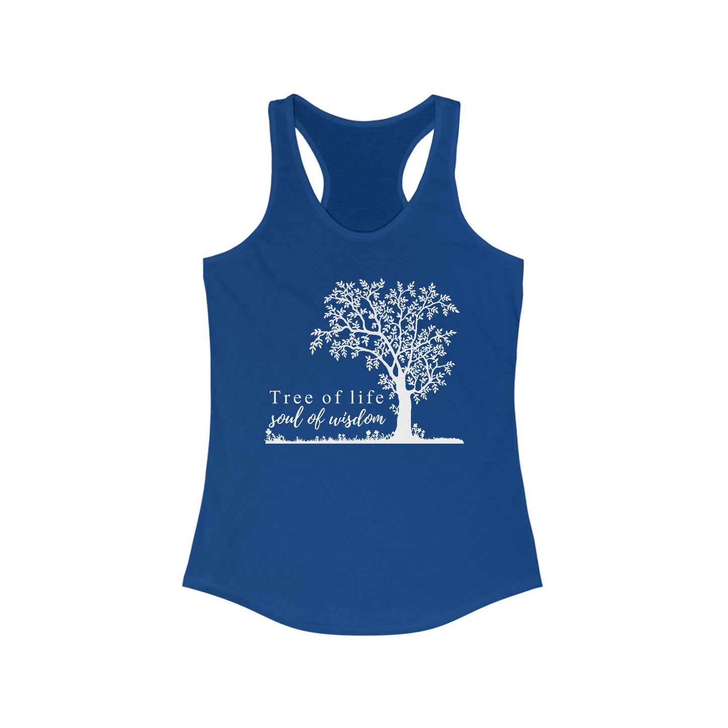 Tree of Life "Soul of Wisdom" Racerback Tank - Inspirational Activewear for Women