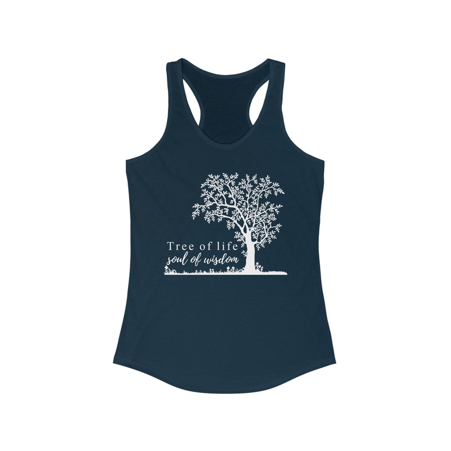 Tree of Life "Soul of Wisdom" Racerback Tank - Inspirational Activewear for Women