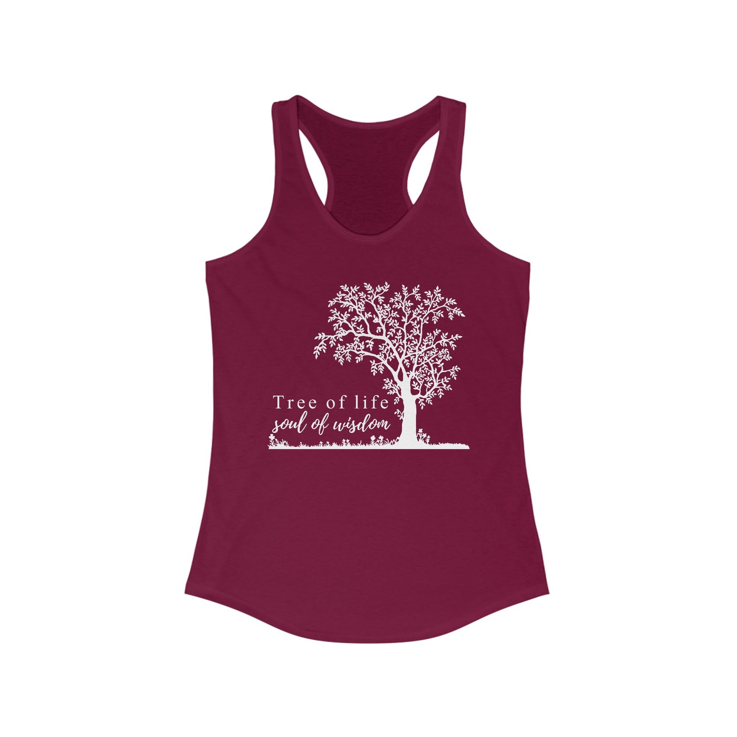 Tree of Life "Soul of Wisdom" Racerback Tank - Inspirational Activewear for Women