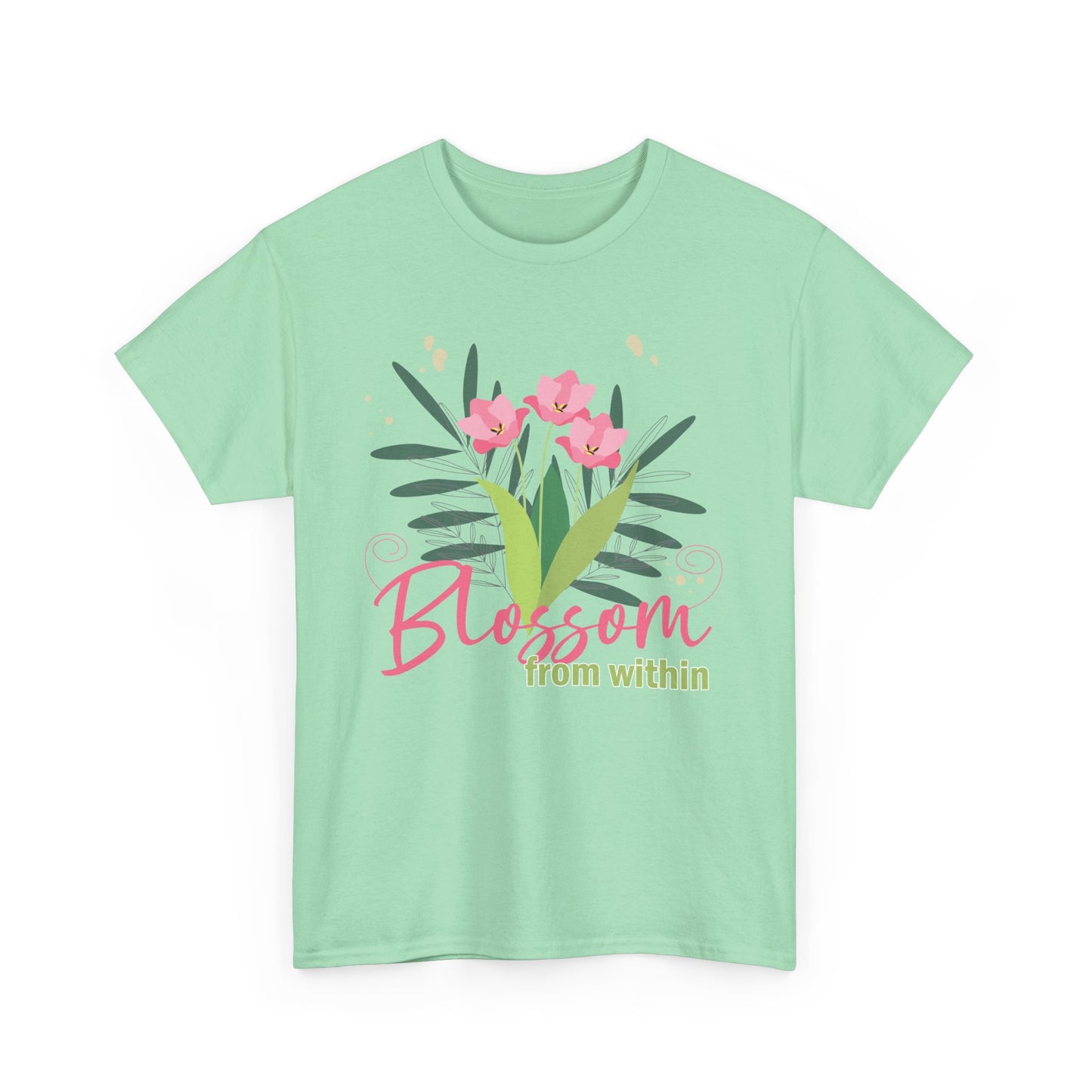 Inner Bloom Heavy Cotton Tee - Blossom From Within