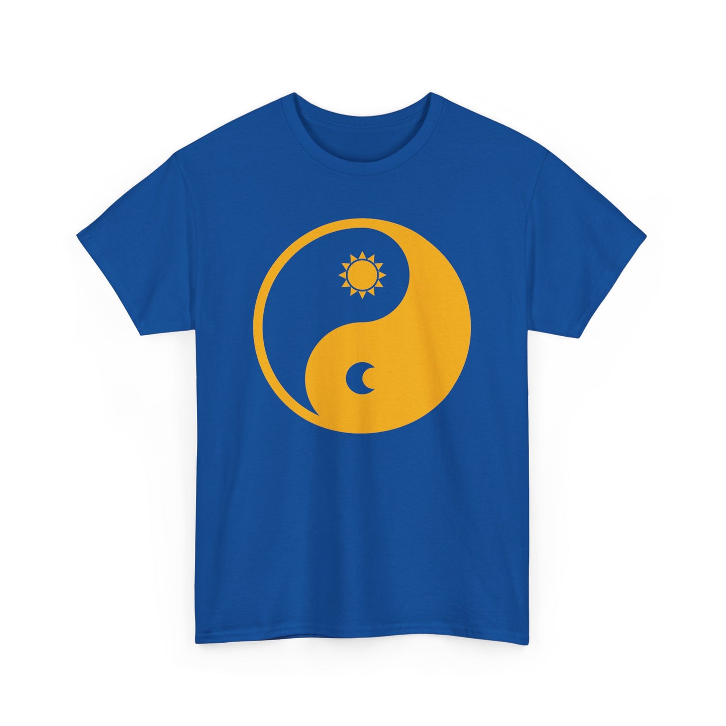 🌞🌜YinYang Solar Lunar Heavy Cotton Tee - Harmony in Balance