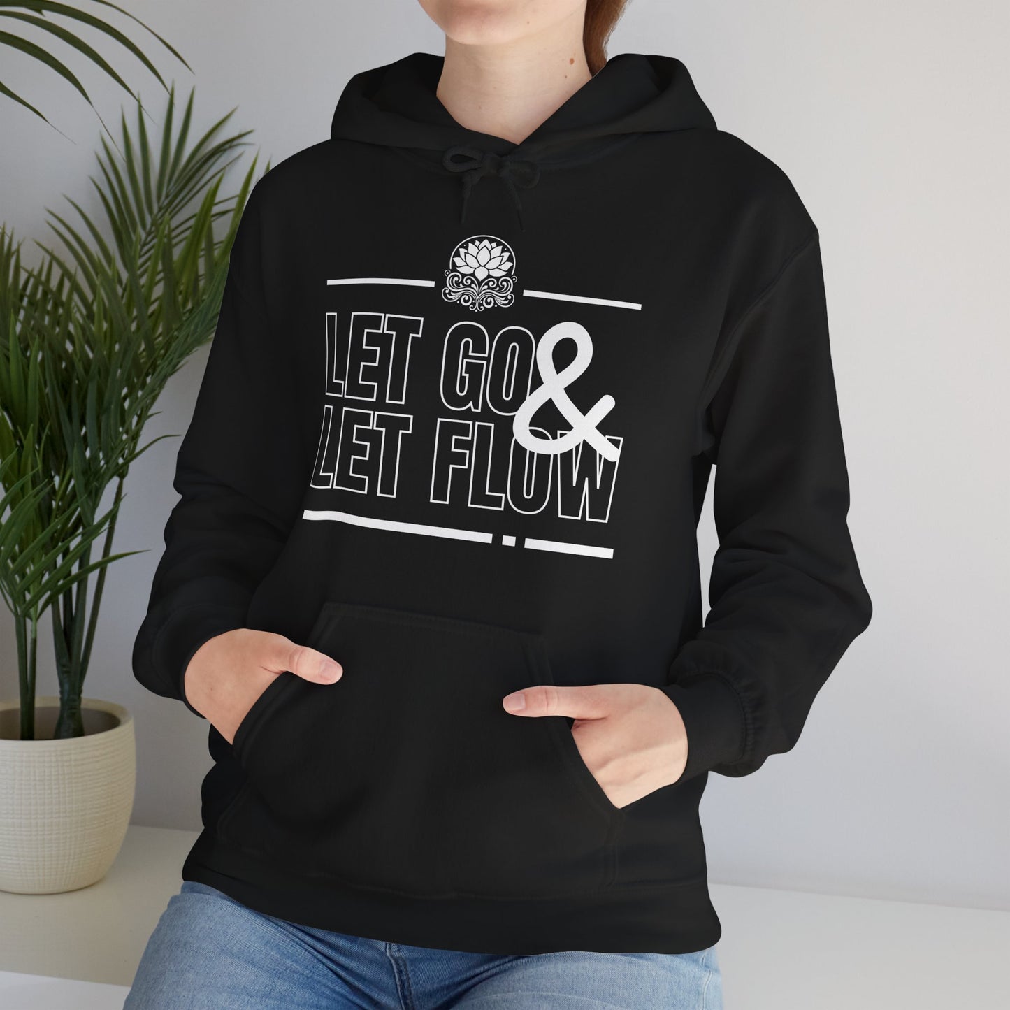 🌊Let Go & Let Flow Hoodie – Ease, Softness & Surrender✨🌿🕊️