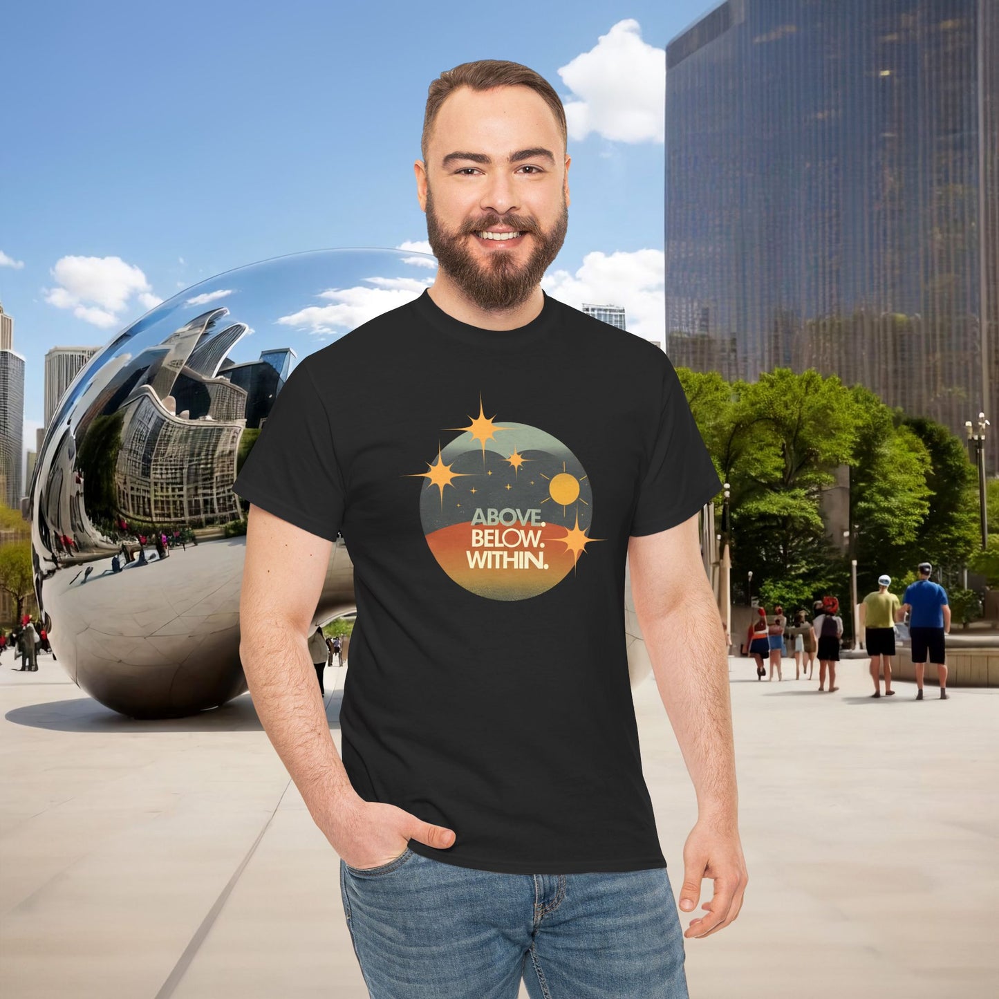 🌄 “Above. Below. Within.” — Menaste Presence Tee