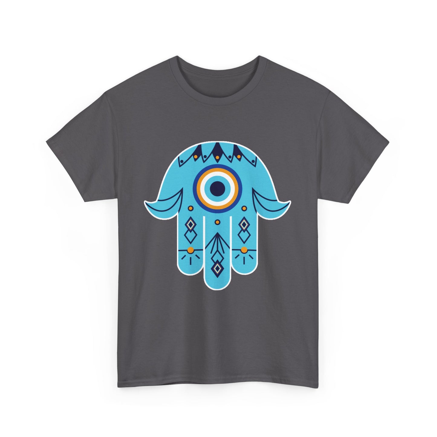 Hand of Protection - Hamsa Evil Eye Heavy Cotton Tee