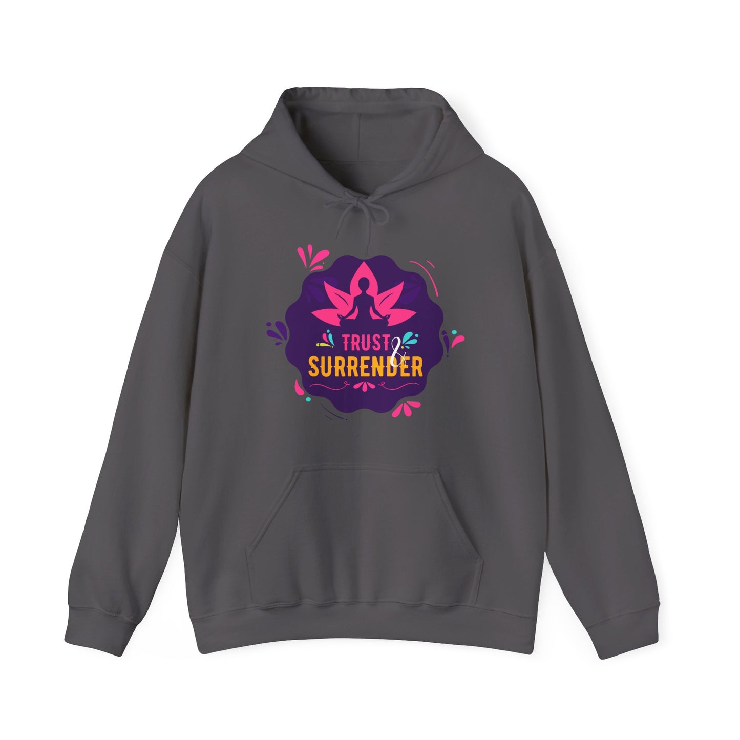 Lotus Flow “Trust & Surrender” Hoodie – Meditative Comfort with Sacred Intention 🌸🧘‍♀️✨