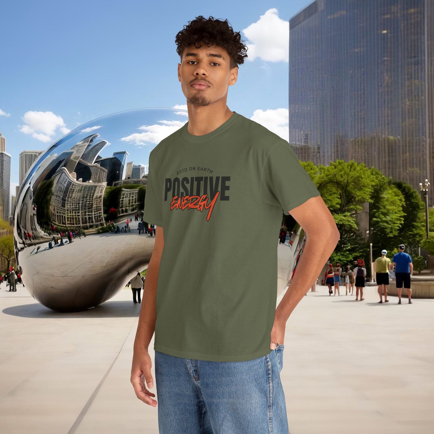 ⚡ Menaste “Positive Energy” — Grounded Radiance T-Shirt