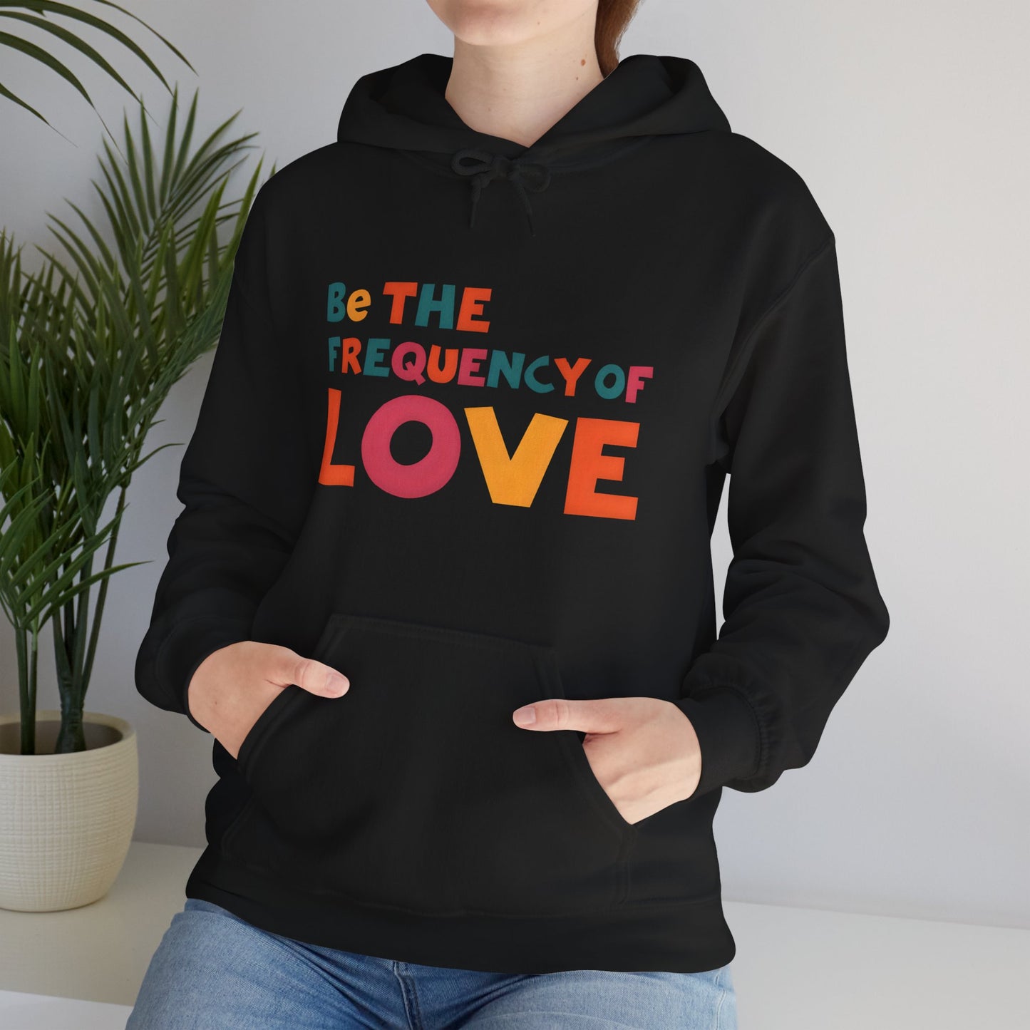 🌠Be the Frequency of Love Hoodie – Colorful Spiritual Vibes | Raise Your Energy Hoodie🌀💖