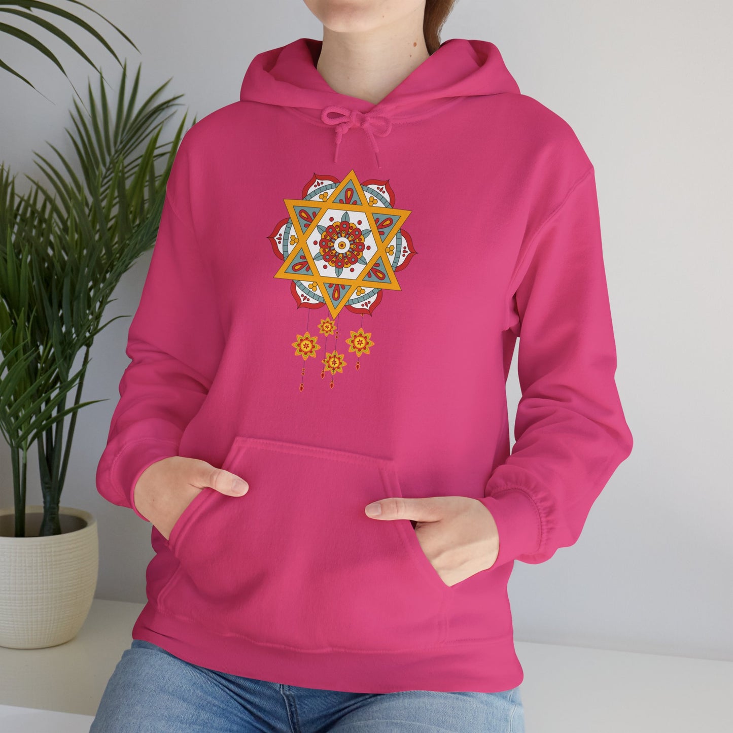 ✨Star Mandala Bloom Hoodie — Celestial Radiance Meets Earthly Grace🌸🌟🌀