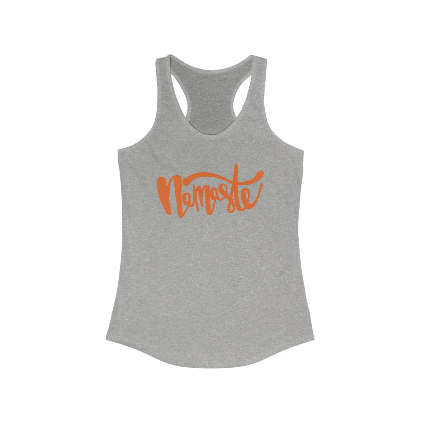 "Namaste" - Women's Racerback Tank Top - Flow in Style and Peace
