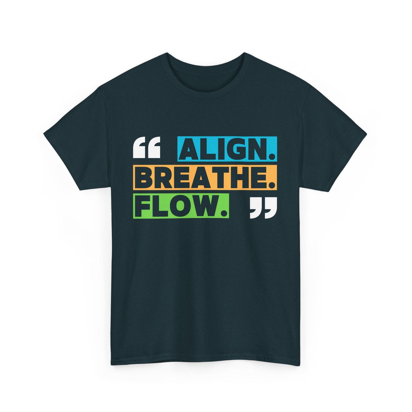 Align • Breathe • Flow - Motivating Vibe Heavy Cotton Tee
