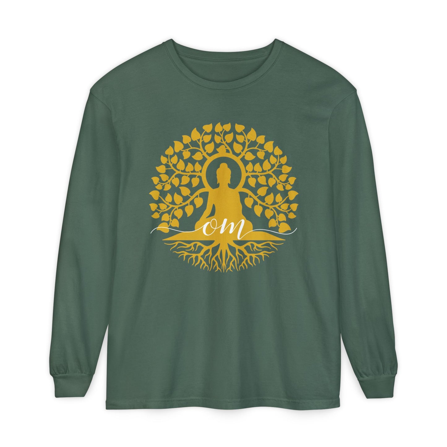 🧘‍♂️Rooted in OM - Buddha Tree Long Sleeve Tee