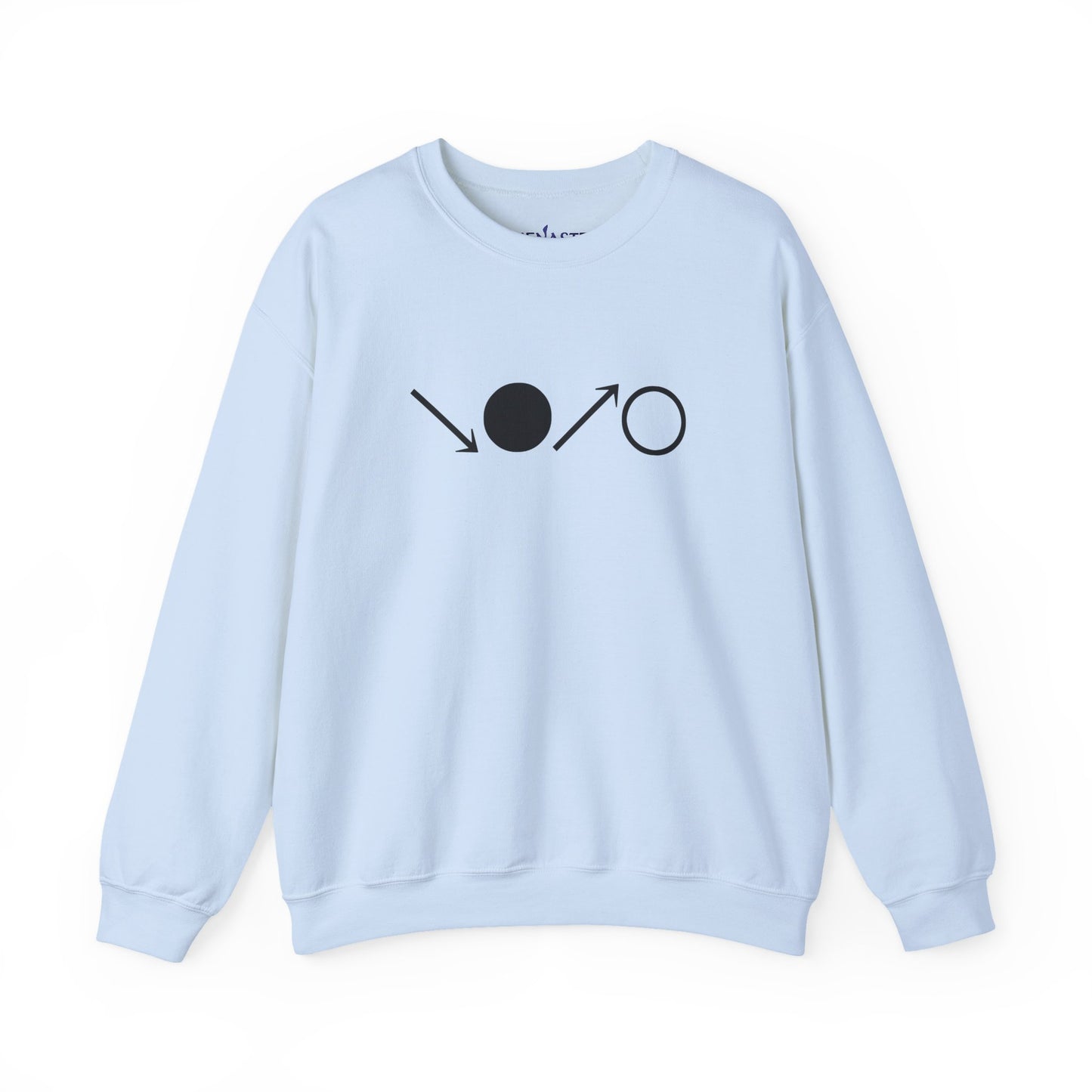 ↘•↗○ “The Breath Cycle” — Menaste Crewneck Sweatshirt