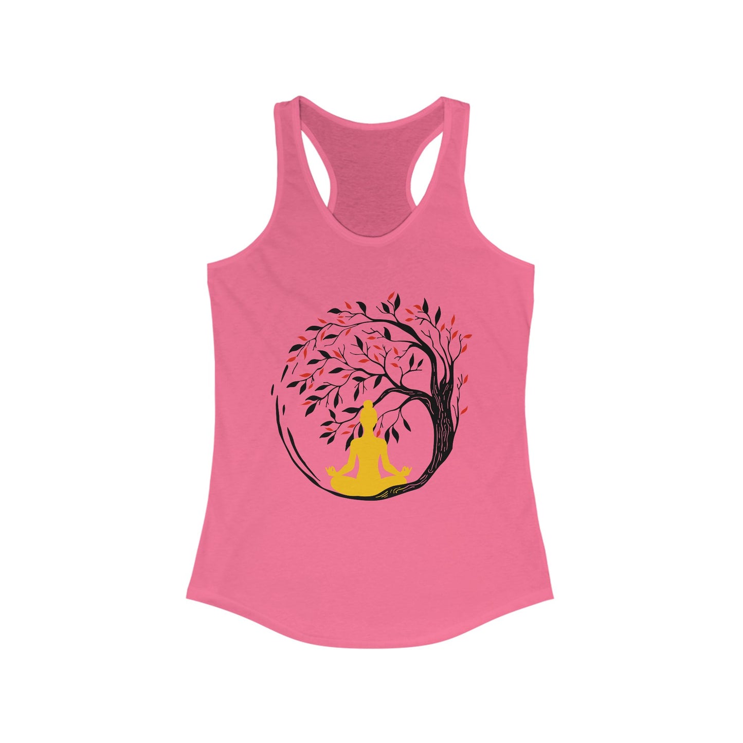 Buddha Tree of Energy Racerback Tank – Center Your Strength, Radiate Peace