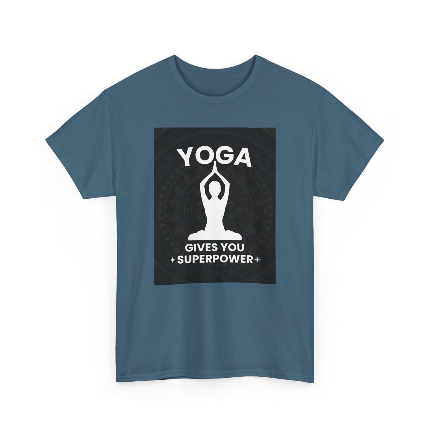 Yoga Gives You Power Heavy Cotton Tee - Strength in Stillness