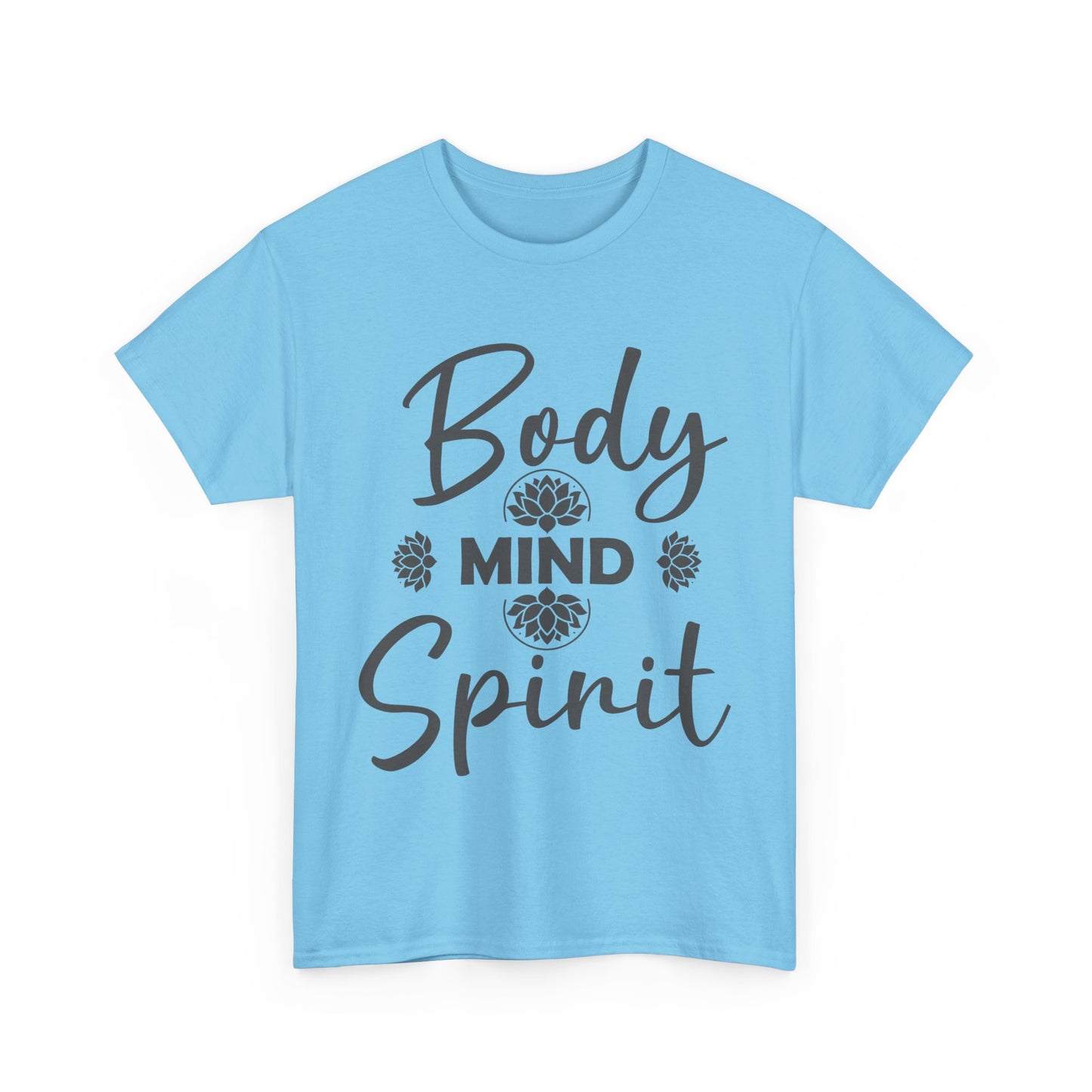 "Body • Mind • Spirit" - Align Your Energy Heavy Cotton Tee