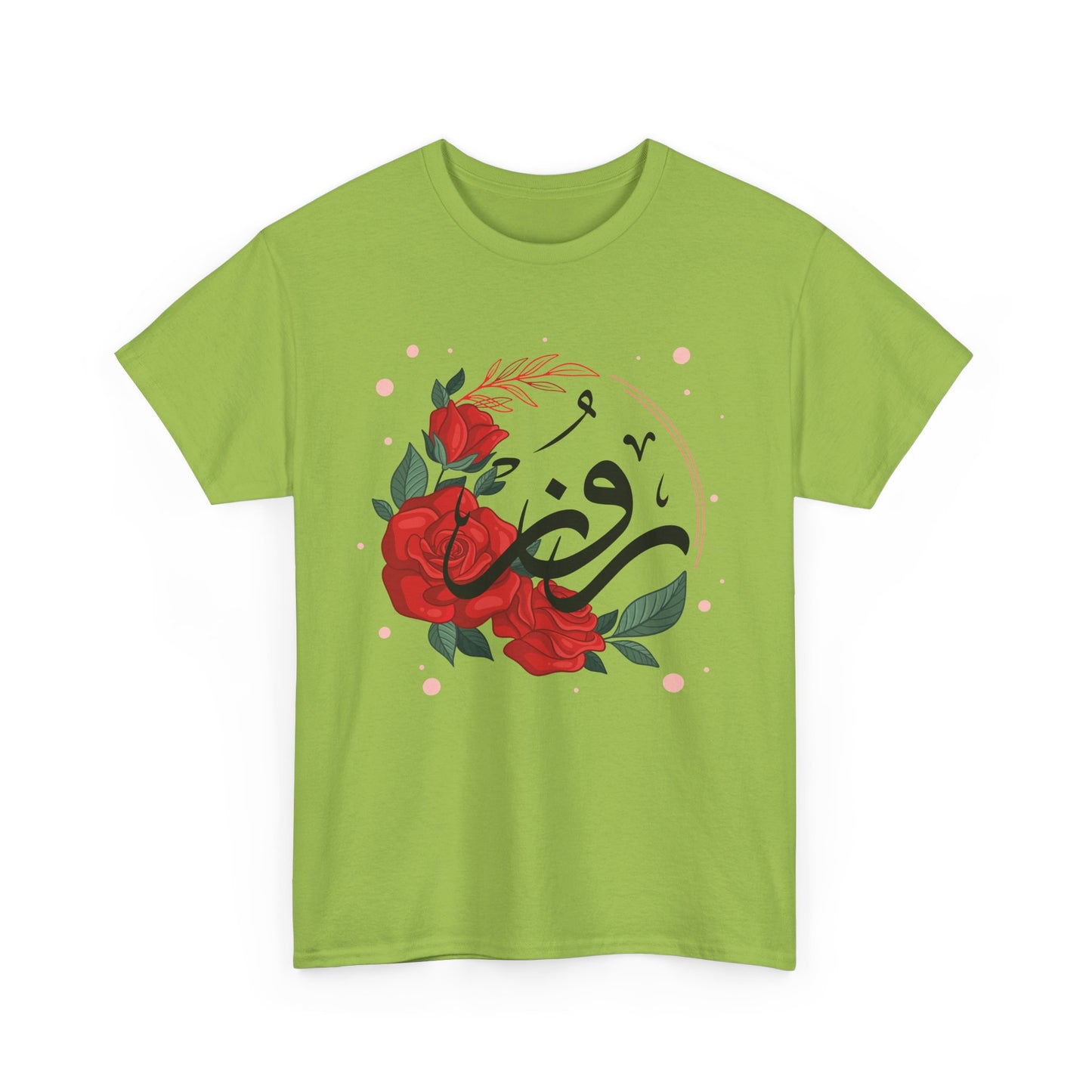 🌹"Rose Reverence" Heavy Cotton Tee - A Floral Vibration of Elegance and Beauty