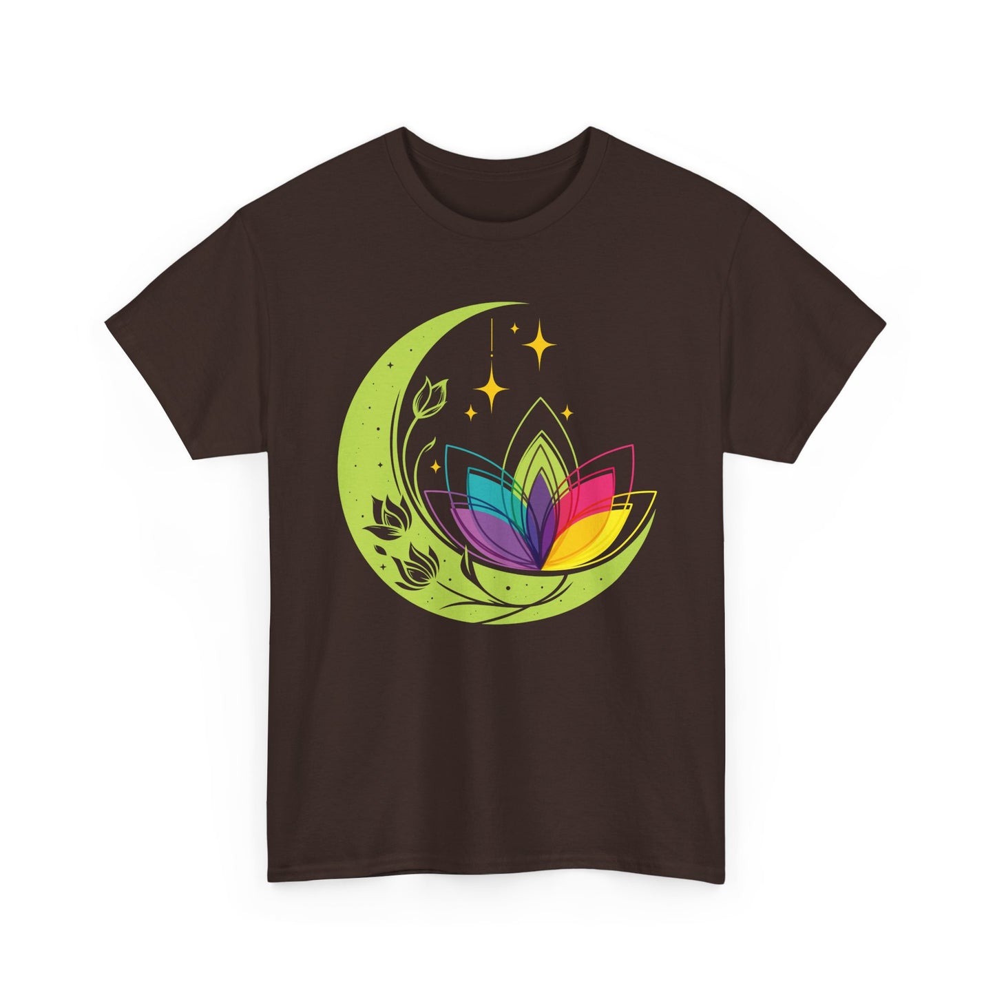 Moonlit Blossoms Heavy Cotton Tee - A Celebration of New Beginnings