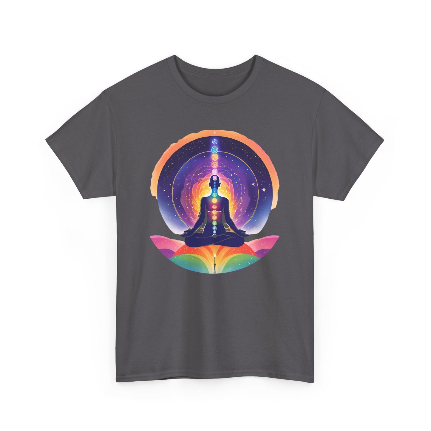 Chakra Universe Heavy Cotton Tee - Awakened Alignment