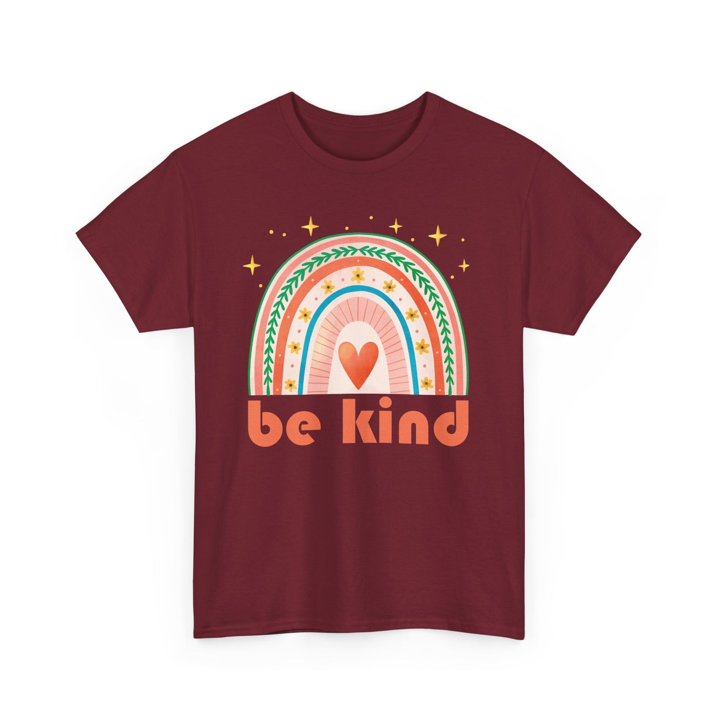 🌈Heart of Kindness Heavy Cotton Tee - Radiate Love in Every Hue