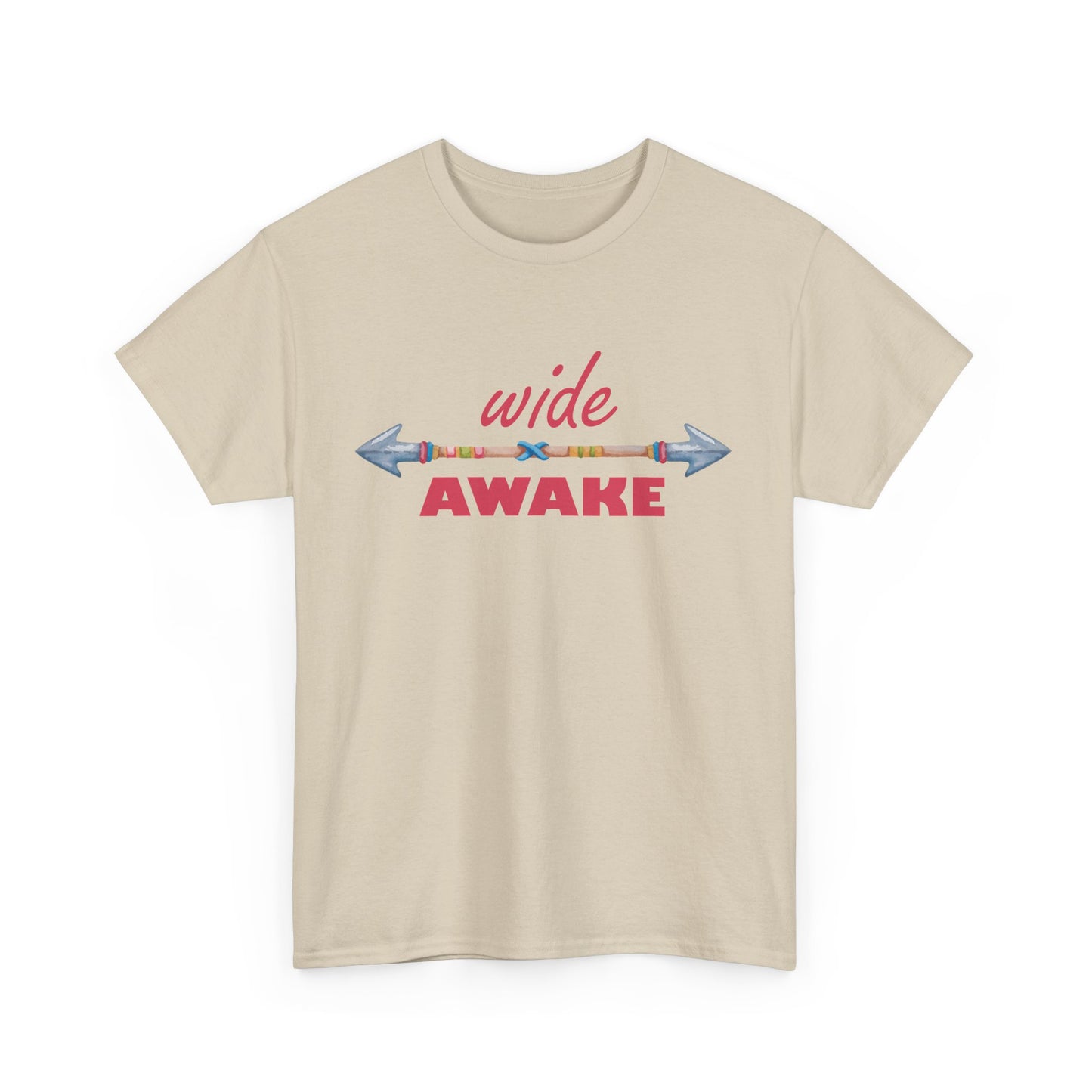 Wide Awake Heavy Cotton Tee - Aligned, Aware, Unstoppable