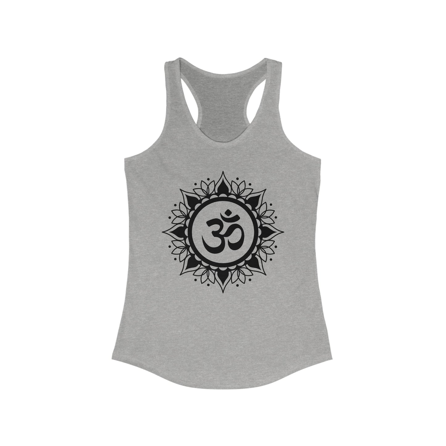 "OM" Mandala Tank - Center Yourself in Style - Women's Racerback Tank
