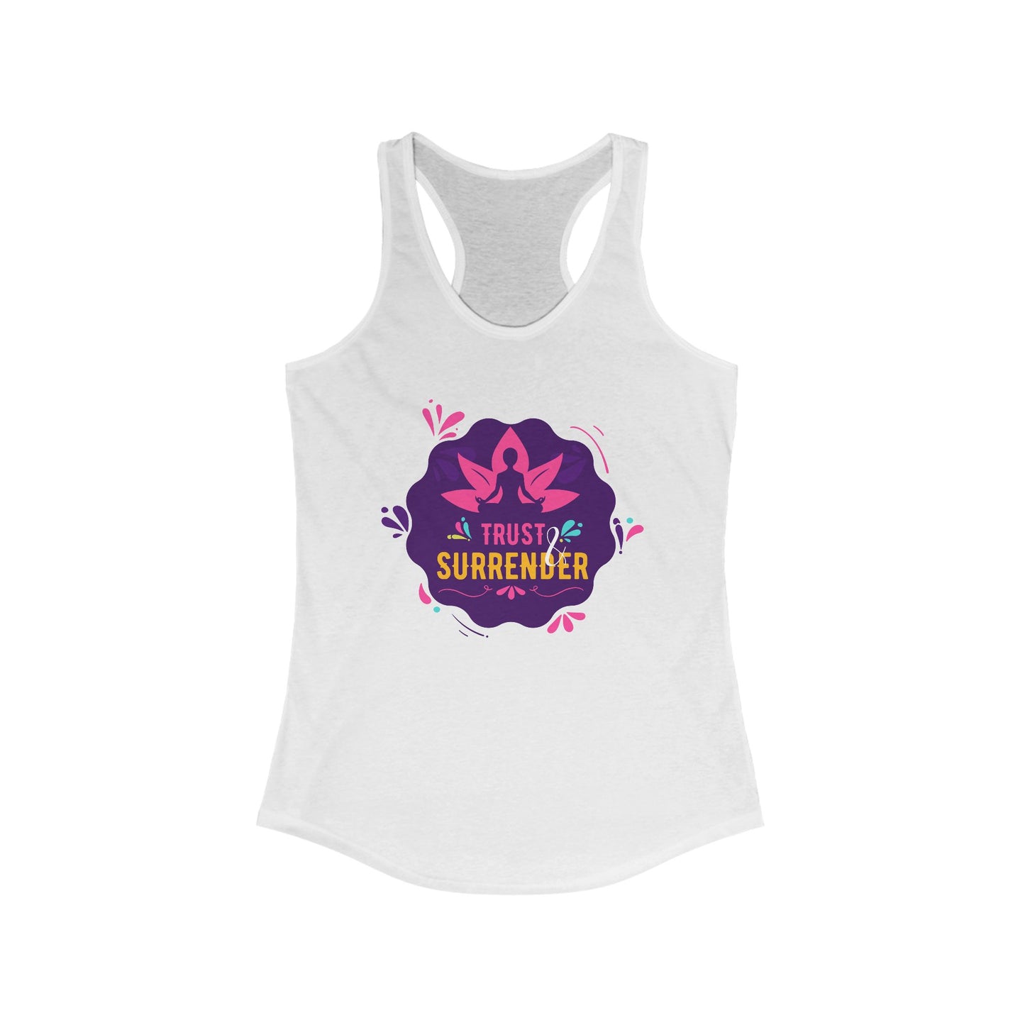“Trust & Surrender” Racerback Tank - Flow with Faith, Move with Grace