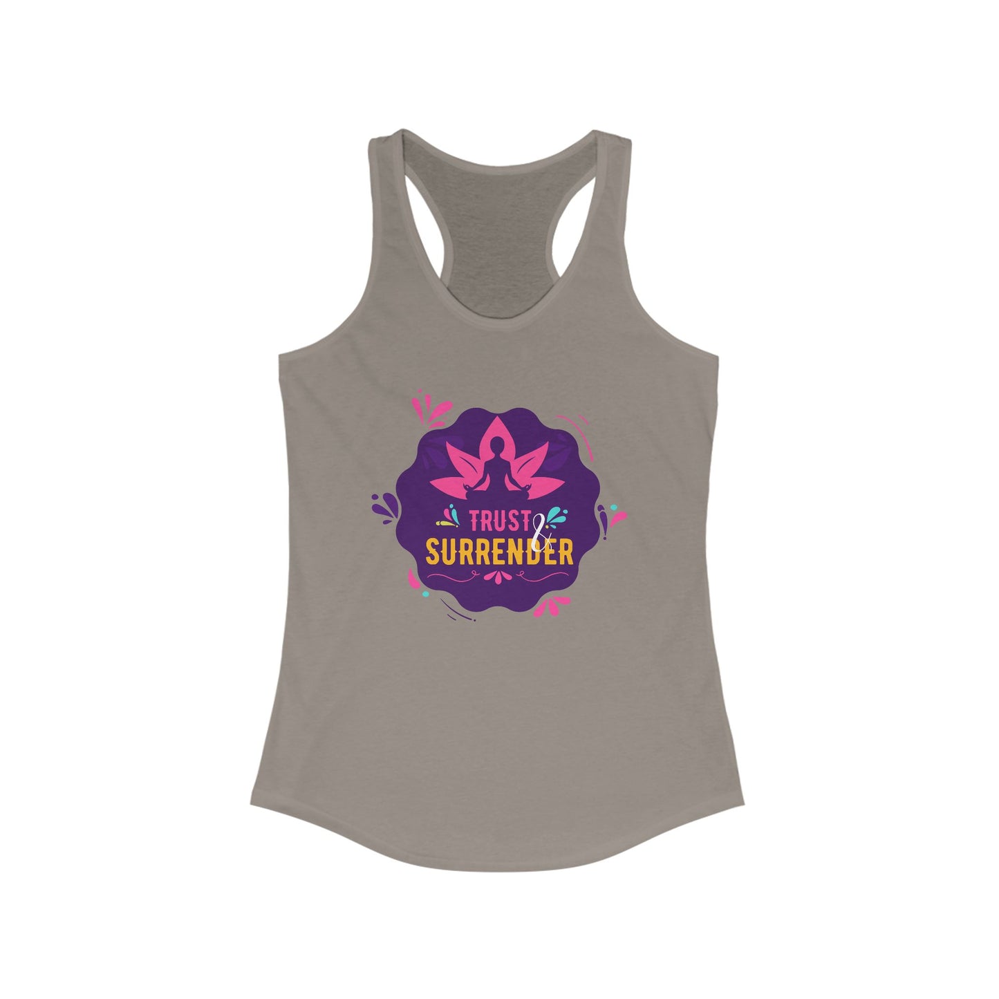 “Trust & Surrender” Racerback Tank - Flow with Faith, Move with Grace
