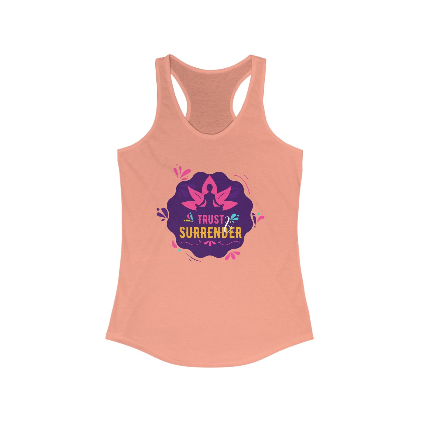 “Trust & Surrender” Racerback Tank - Flow with Faith, Move with Grace