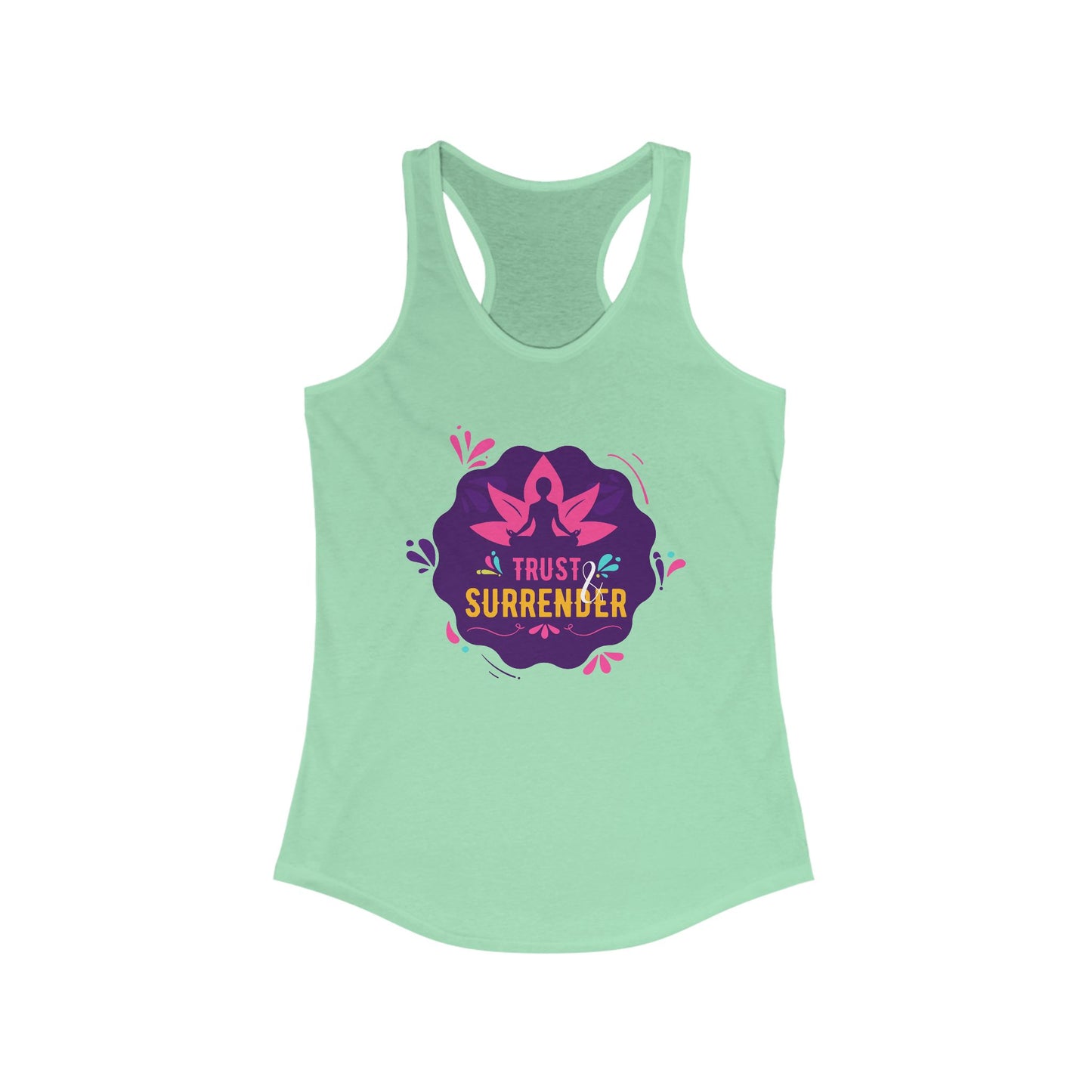 “Trust & Surrender” Racerback Tank - Flow with Faith, Move with Grace