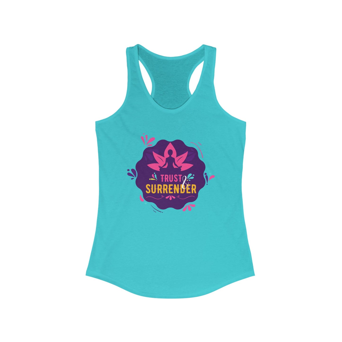 “Trust & Surrender” Racerback Tank - Flow with Faith, Move with Grace