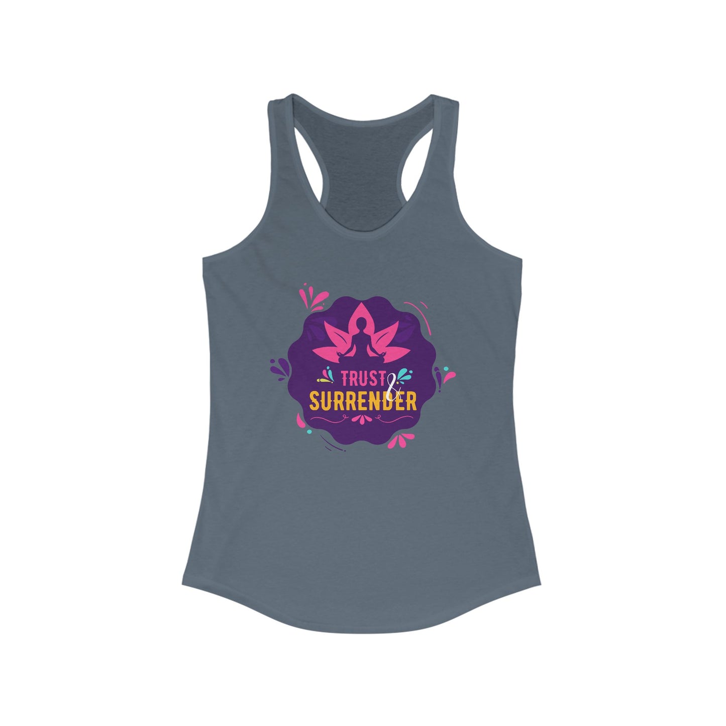 “Trust & Surrender” Racerback Tank - Flow with Faith, Move with Grace