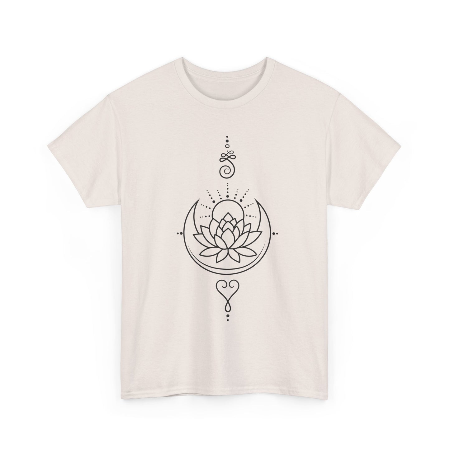 🌙Lotus Dawn Heavy Cotton Tee - Awaken to Possibility
