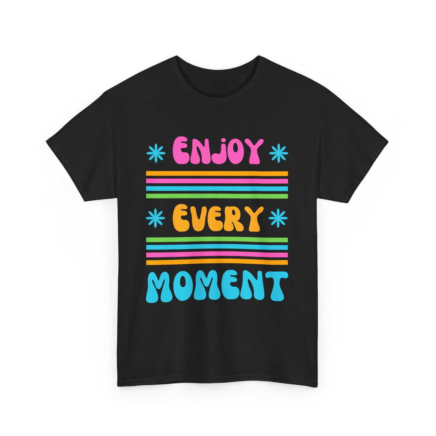 ☀️Joyflow Heavy Cotton Tee - Enjoy Every Moment - A Celebration of Now