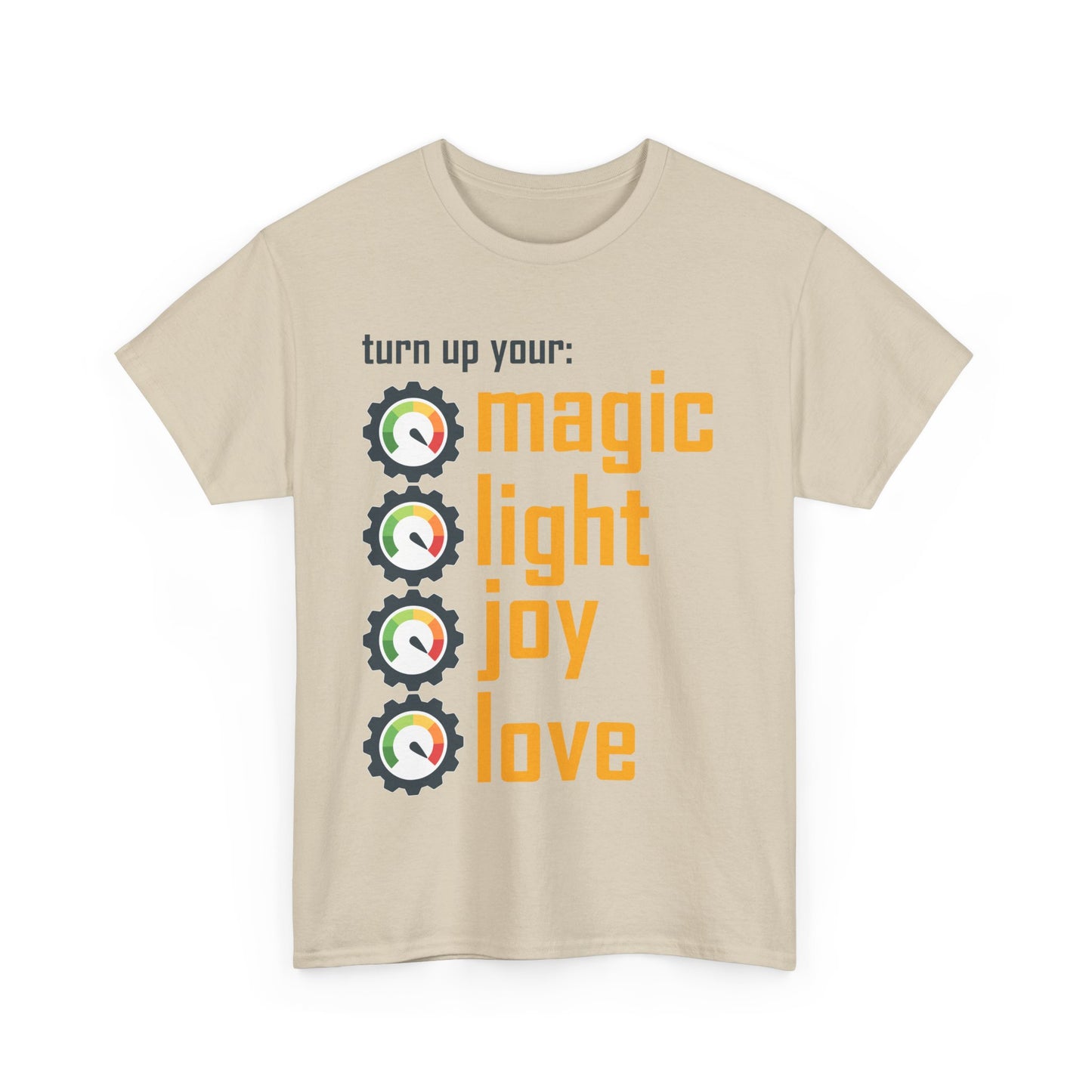 🌟Frequency Rising Heavy Cotton Tee - Turn It All the Way Up