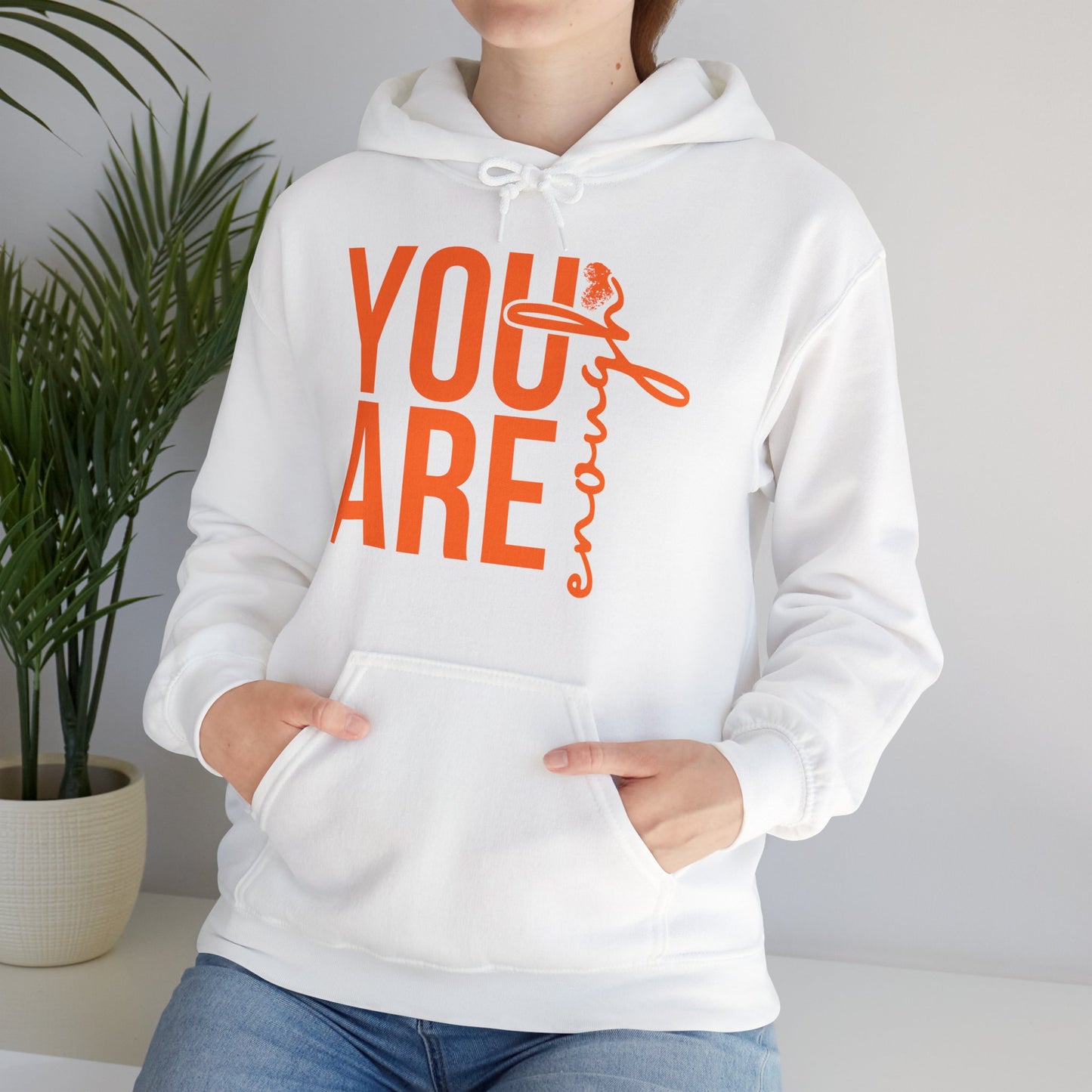 🌸You Are Enough Hoodie – A Soulful Reminder of Worthiness & Inner Light✨