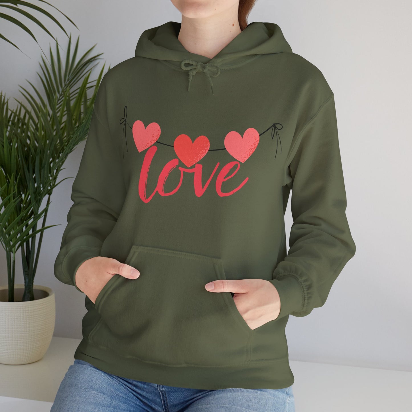 Three hearts, one message - Cozy Hoodie💗💗💗✨