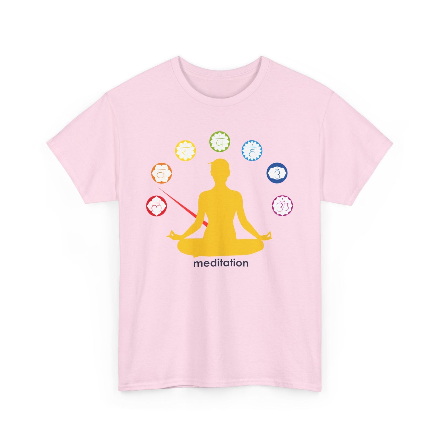 🧭ChakraMeter Heavy Cotton Tee - Align Through Meditation