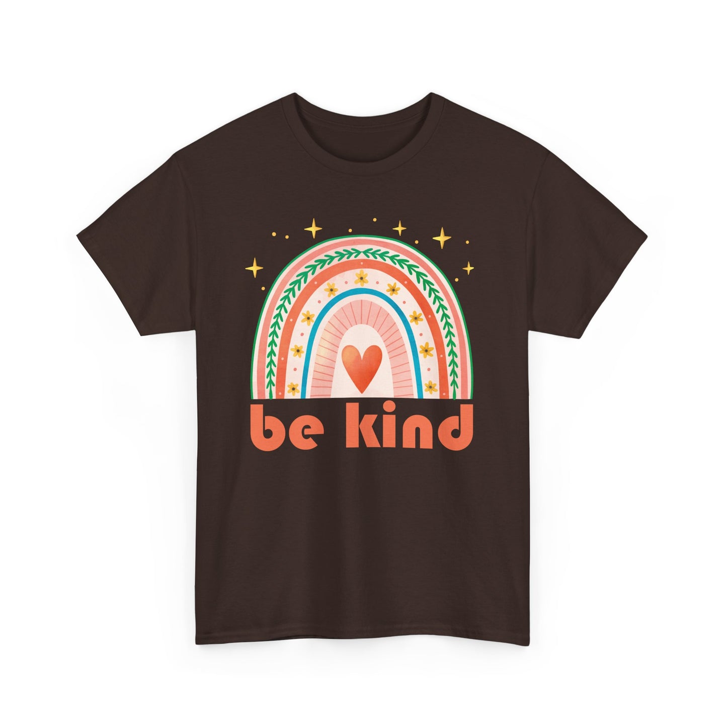 🌈Heart of Kindness Heavy Cotton Tee - Radiate Love in Every Hue
