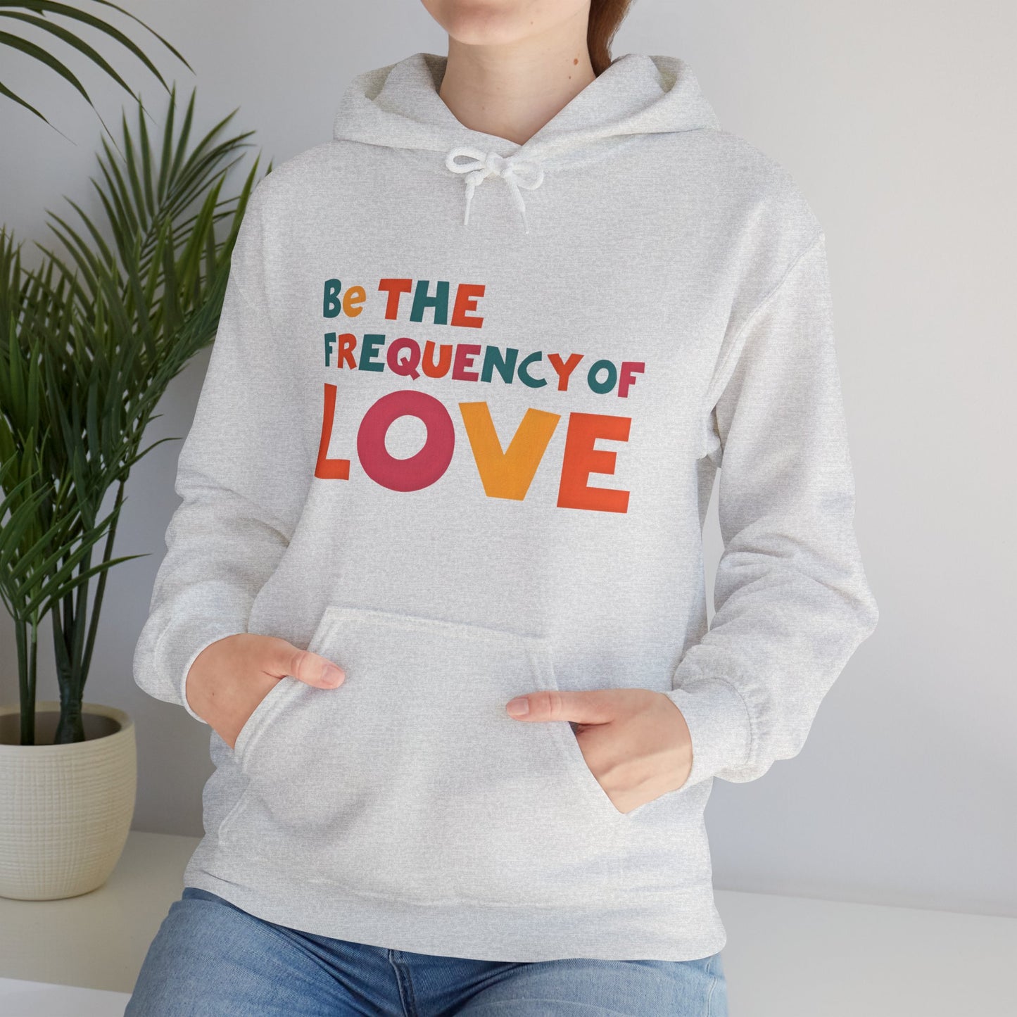 🌠Be the Frequency of Love Hoodie – Colorful Spiritual Vibes | Raise Your Energy Hoodie🌀💖