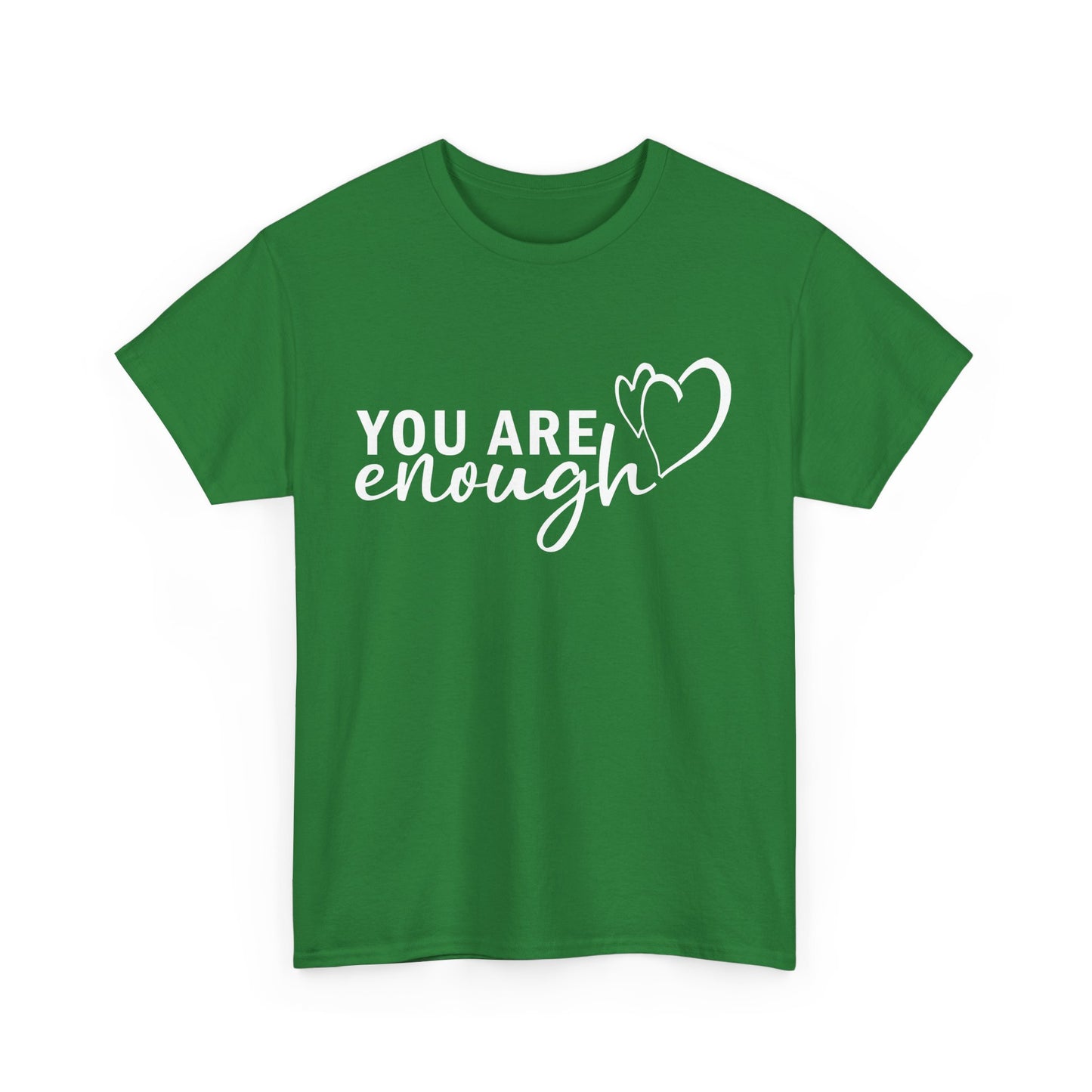 💖"You Are Enough" Heavy Cotton Tee - A Heartfelt Reminder