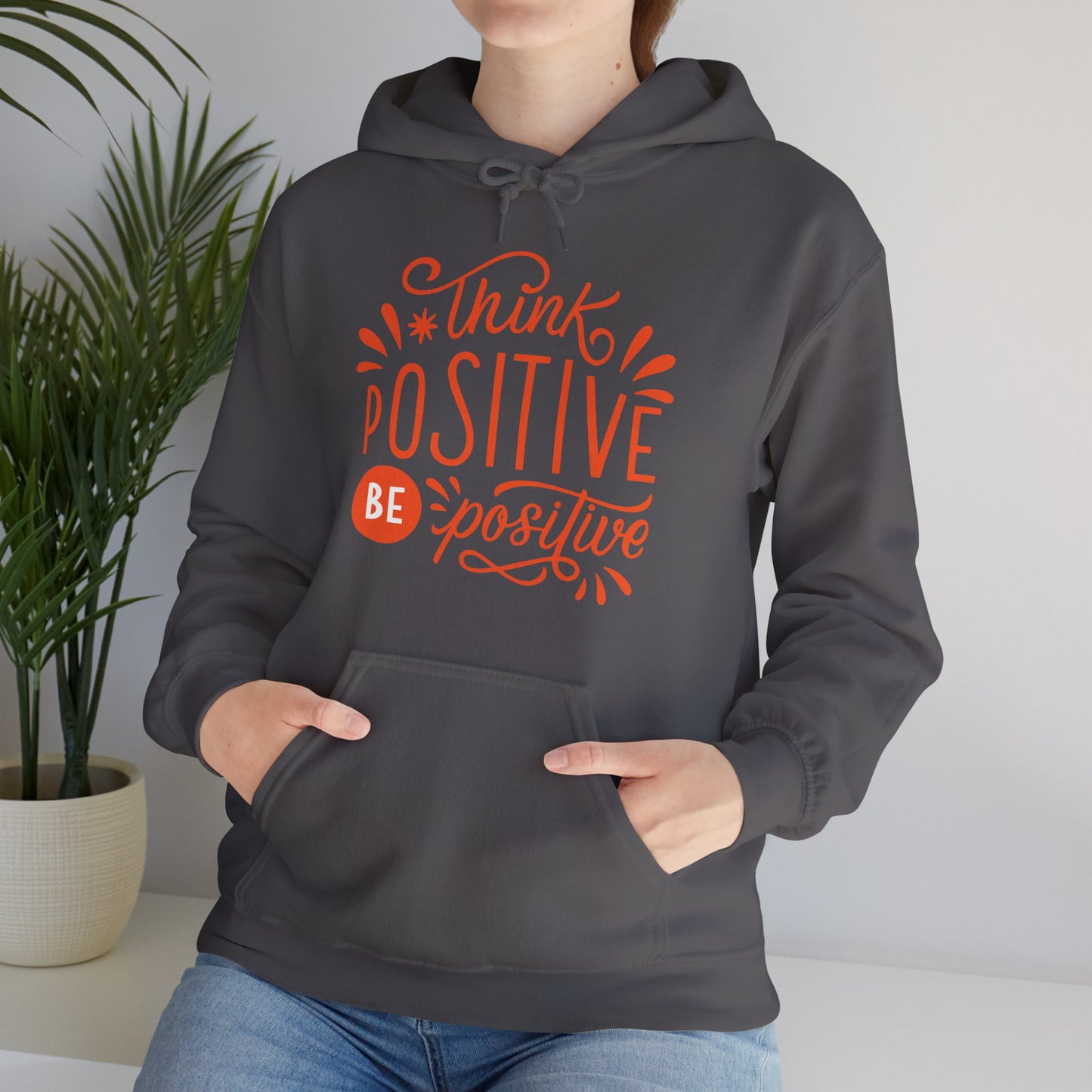 💛Think Positive, Be Positive Hoodie✨🌿