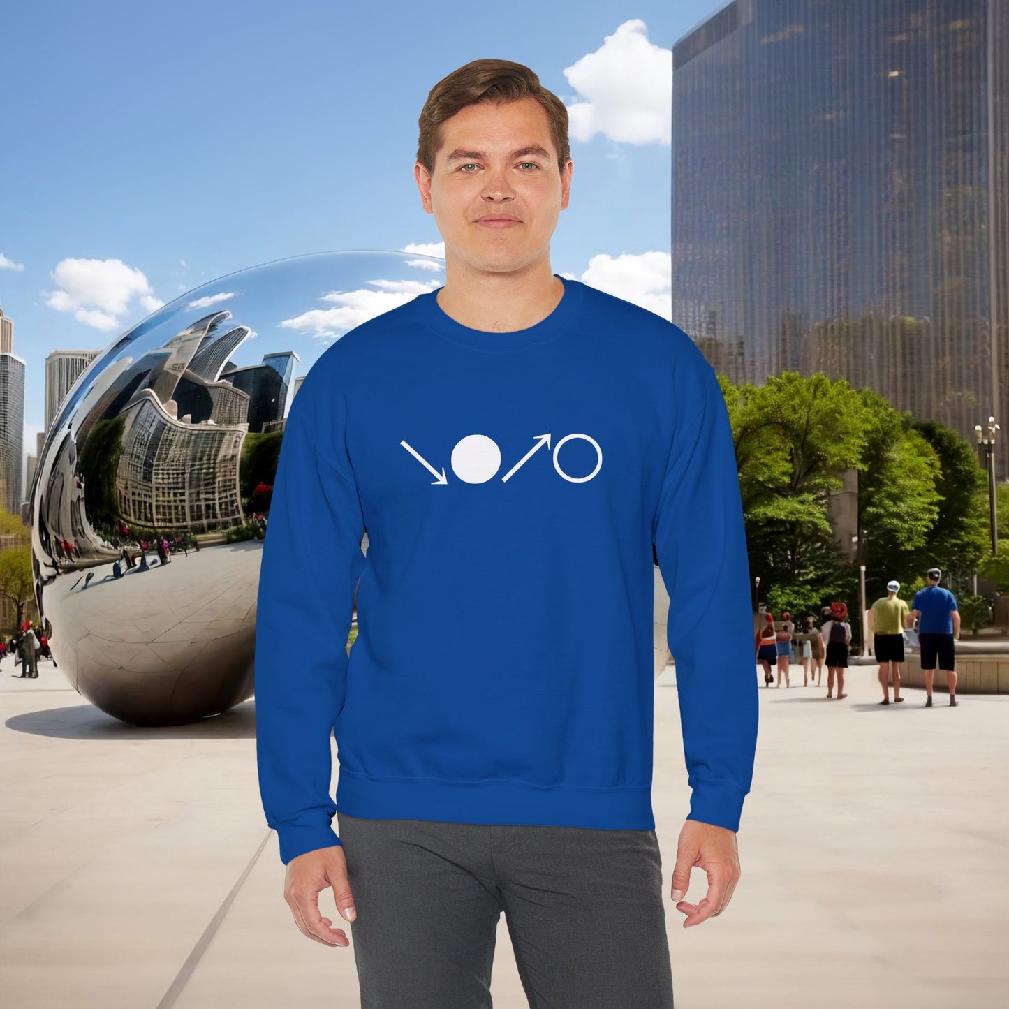 ↘•↗○ “The Breath Cycle” — Menaste Crewneck Sweatshirt