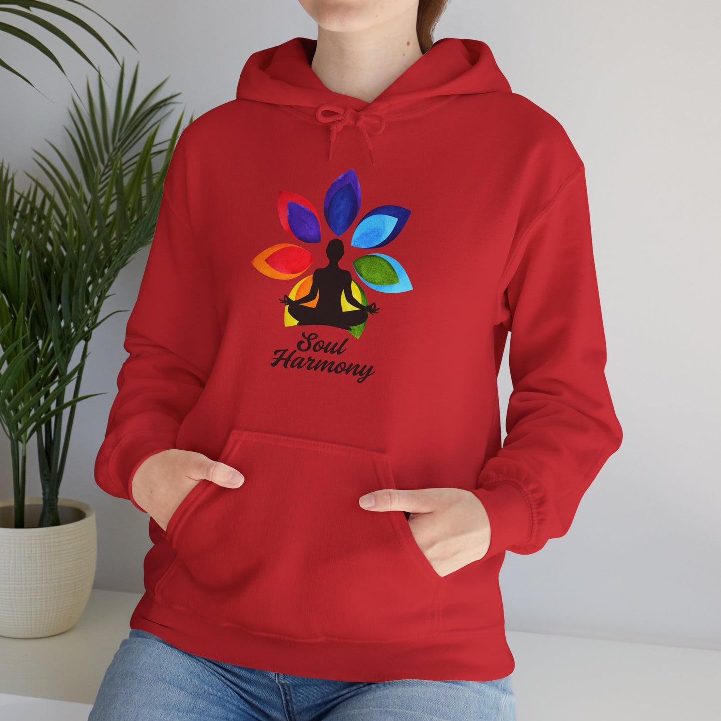 🌸Soul Harmony Hoodie – Meditative Lotus Chakra Alignment🧘‍♀️🌈✨