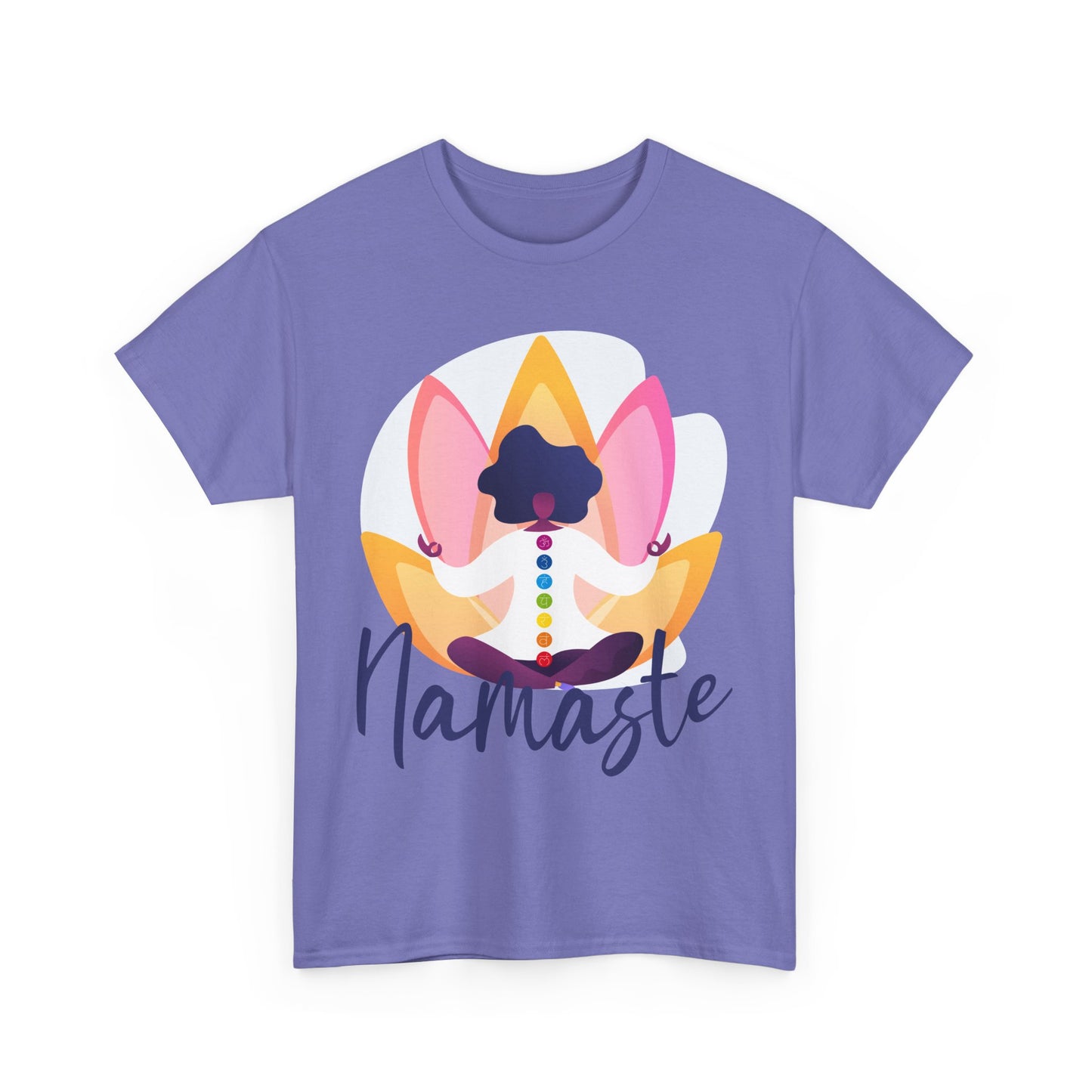 Namaste: The Goddess Chakra Heavy Cotton Tee - Radiate Inner Light